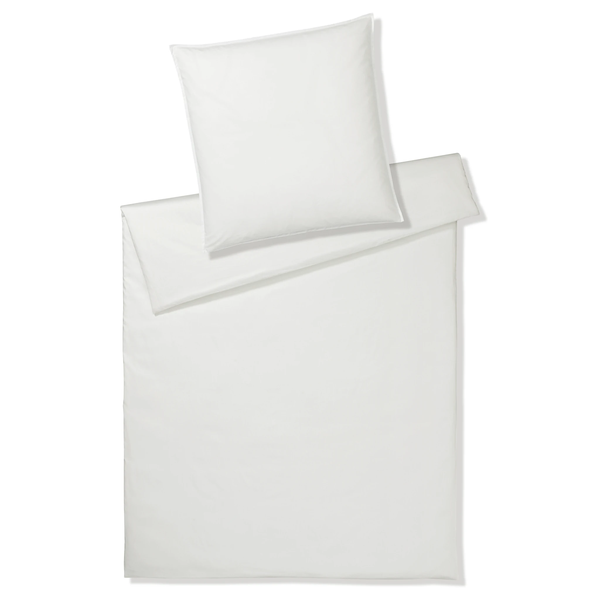 elegante Bettwäsche CRISP Perkal Weiß