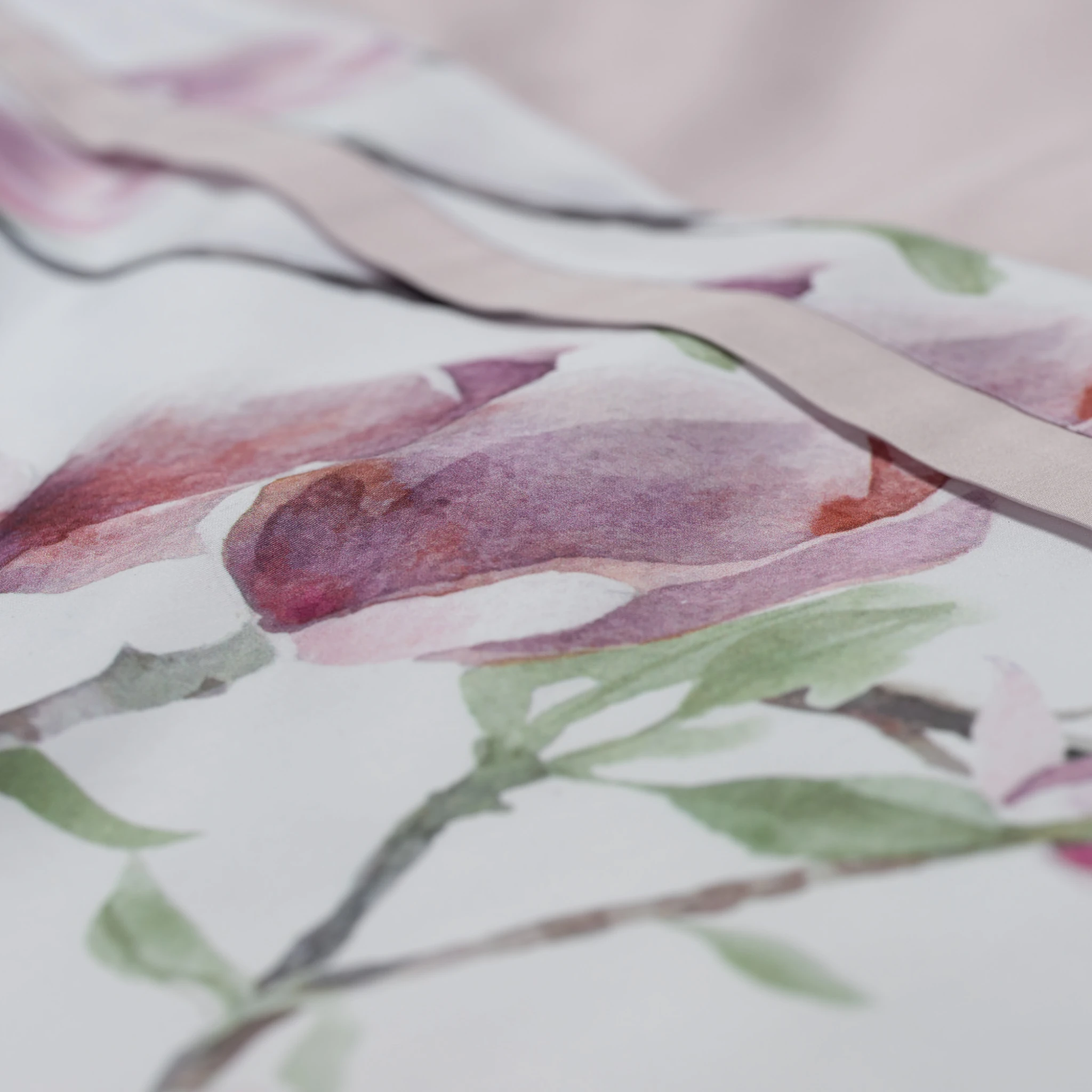 Graser Bettwäsche GARDONE Feinsatin Weiß-Mauve 2