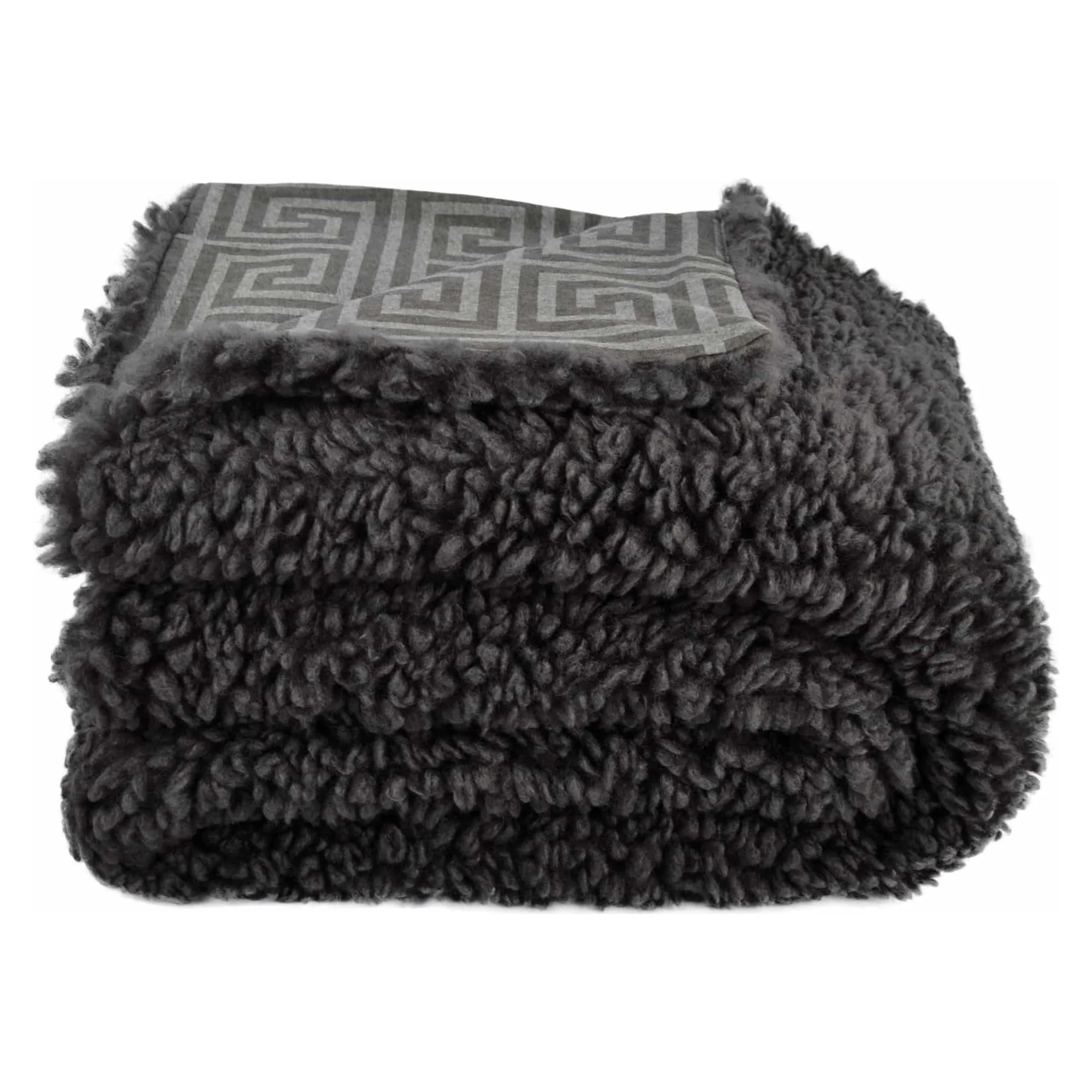 Zoeppritz Kuscheldecke REBORN LAMB LEGACY Kunstfell Charcoal
