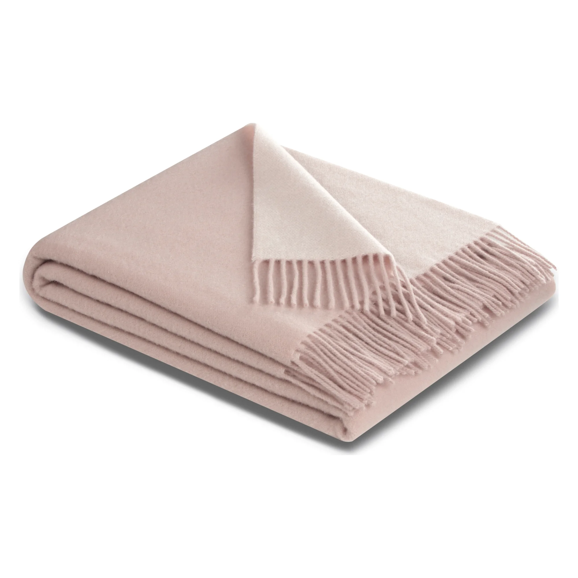 Biederlack Plaid KASCHMIR Rosé-Ecru Produktbild Biederlack Plaid KASCHMIR Rosé-Ecru