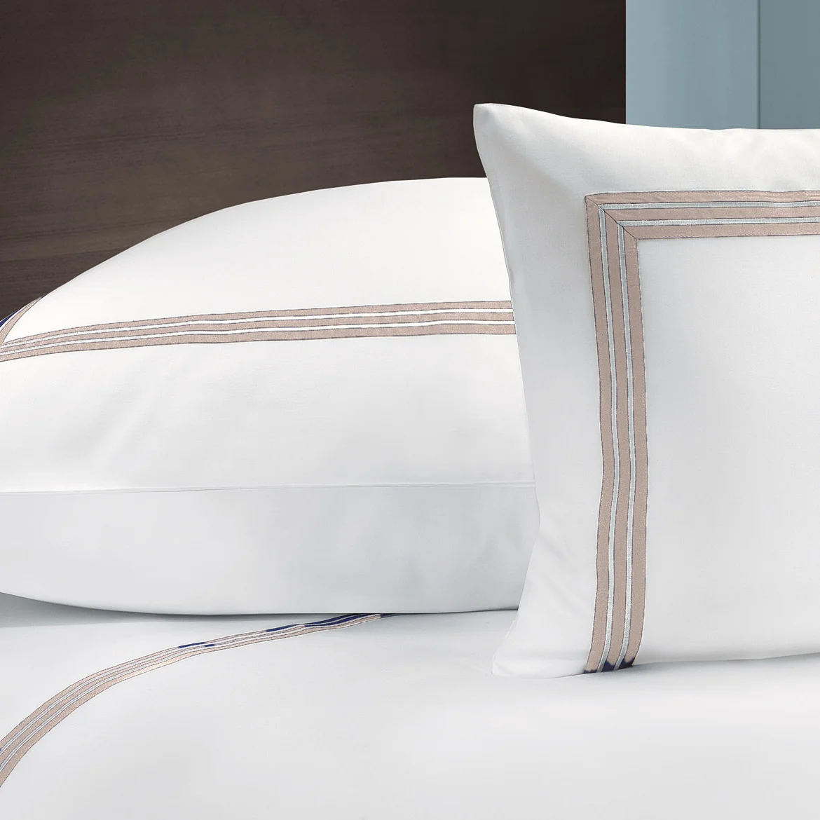 Graser Bettwäsche NAUTILUS Satin Weiß-Kaschmir