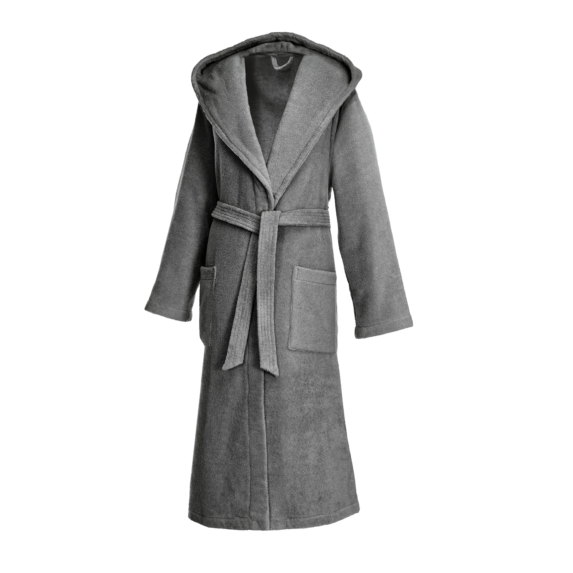 Weseta Bademantel DREAMFLOR Mit Kapuze Graphite Produktbild Weseta Bademantel DREAMFLOR Mit Kapuze Graphite