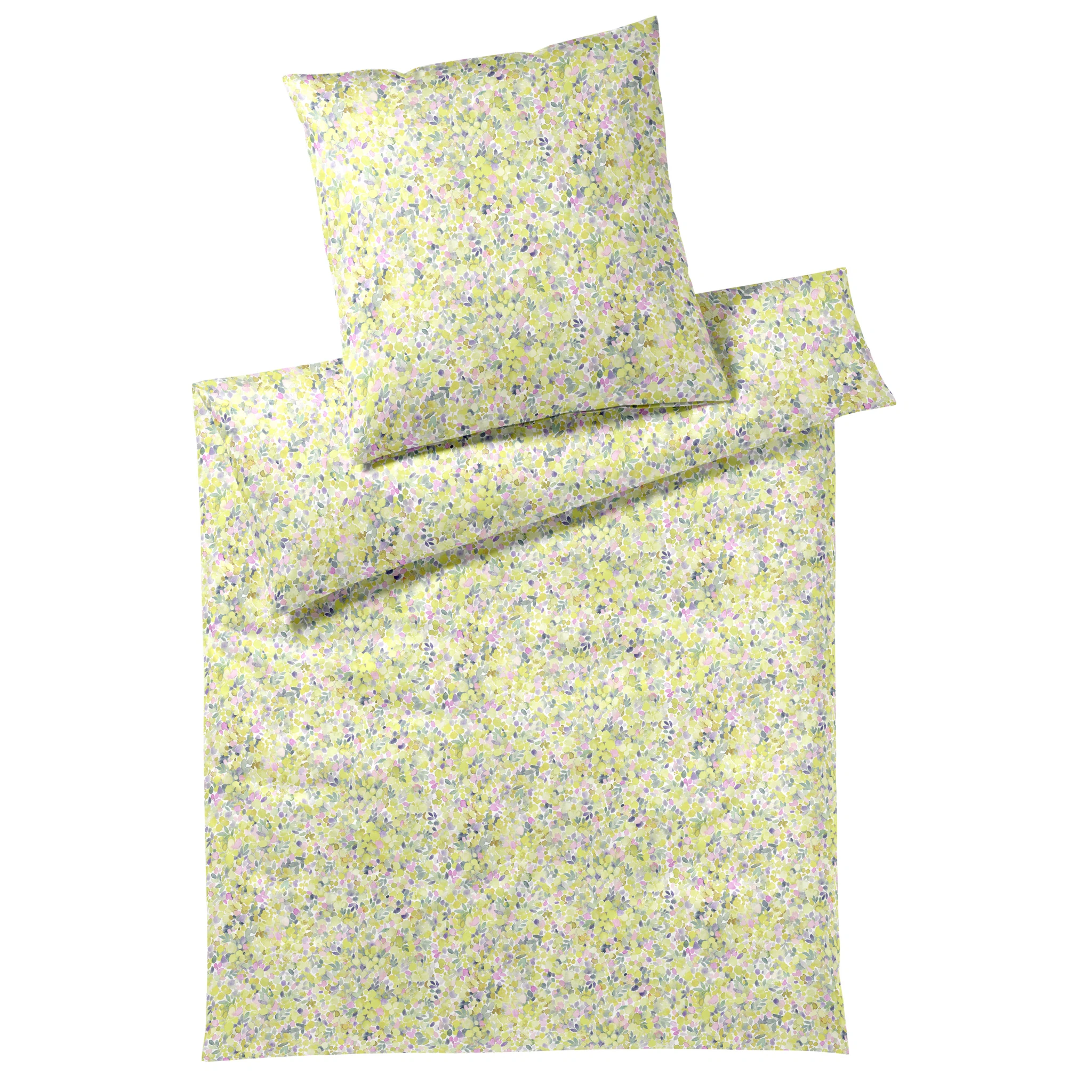 elegante Bettwäsche MIMOSA Satin Apfelgrün