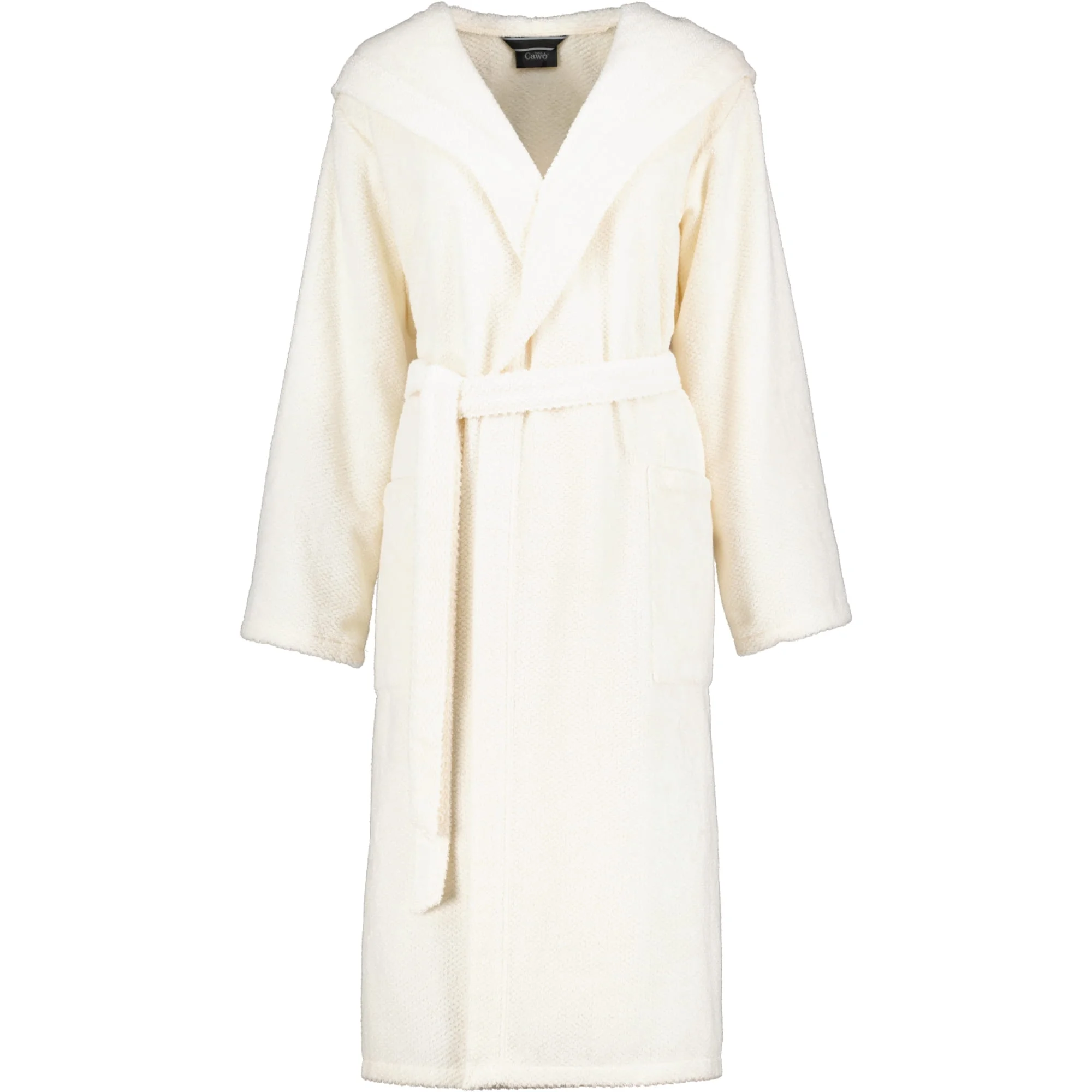 Cawö Bademantel Damen Kapuze PURE 5223 Natur