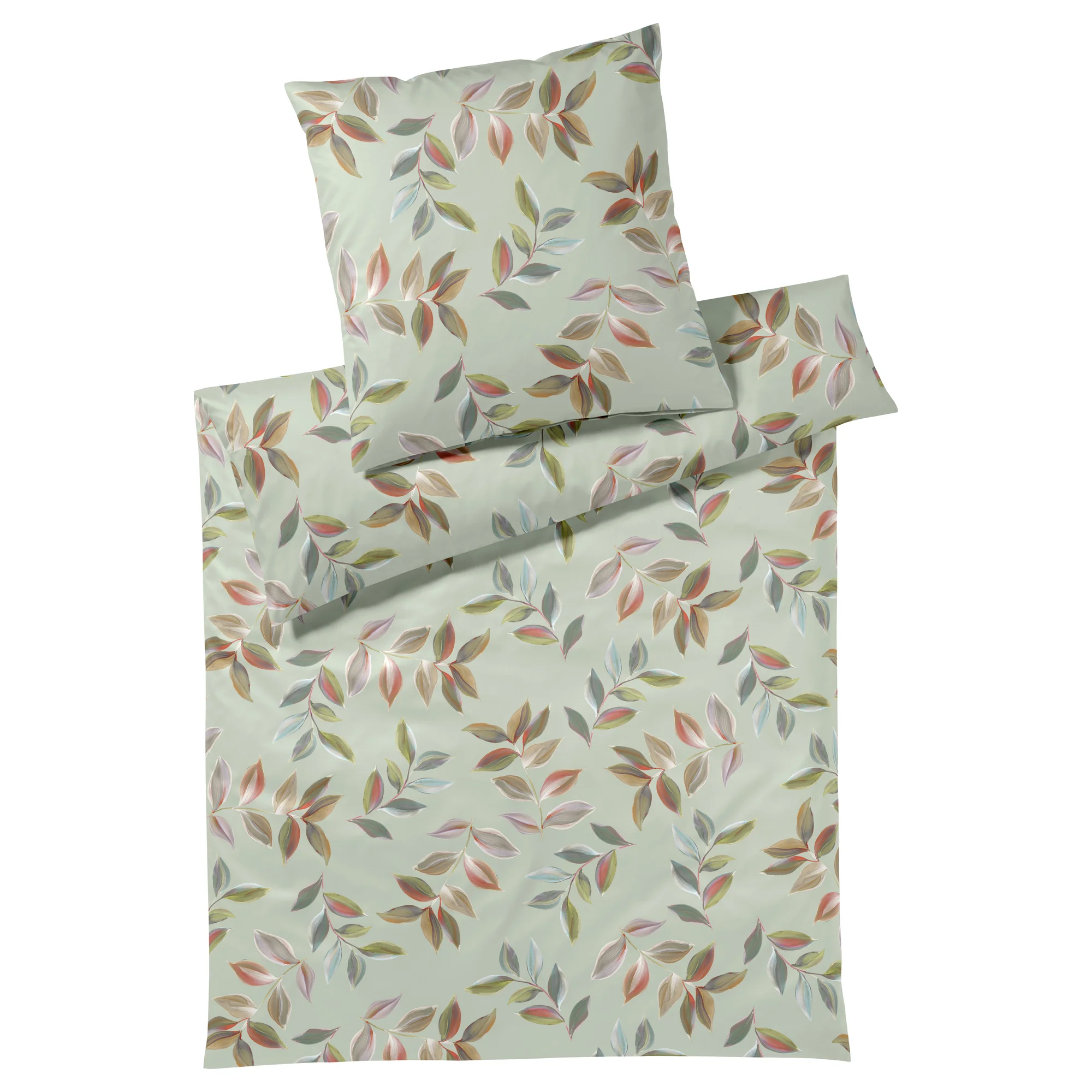 elegante Bettwäsche WAVE Jersey Salbei