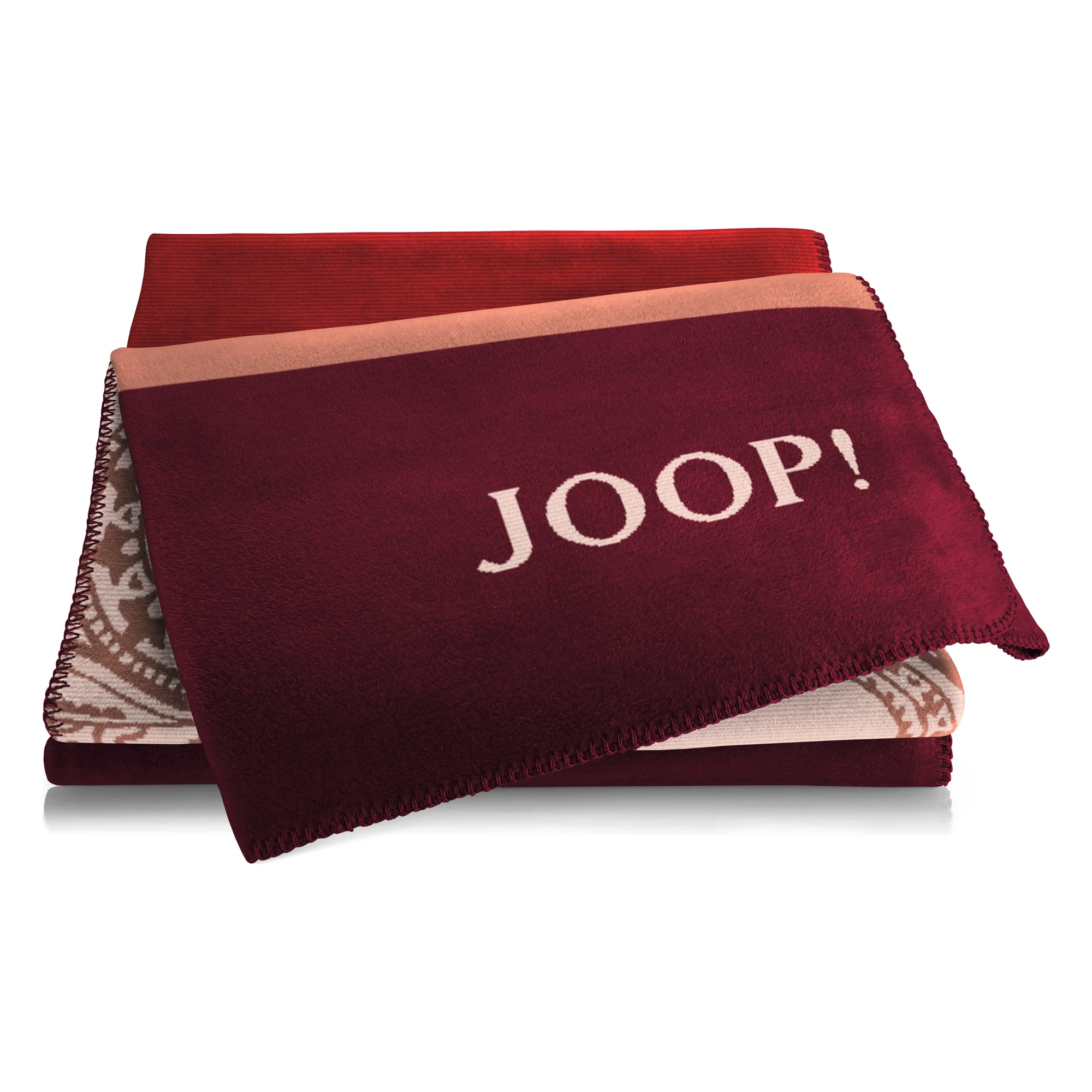 JOOP! Throw PAISLEY STRIPES Rouge