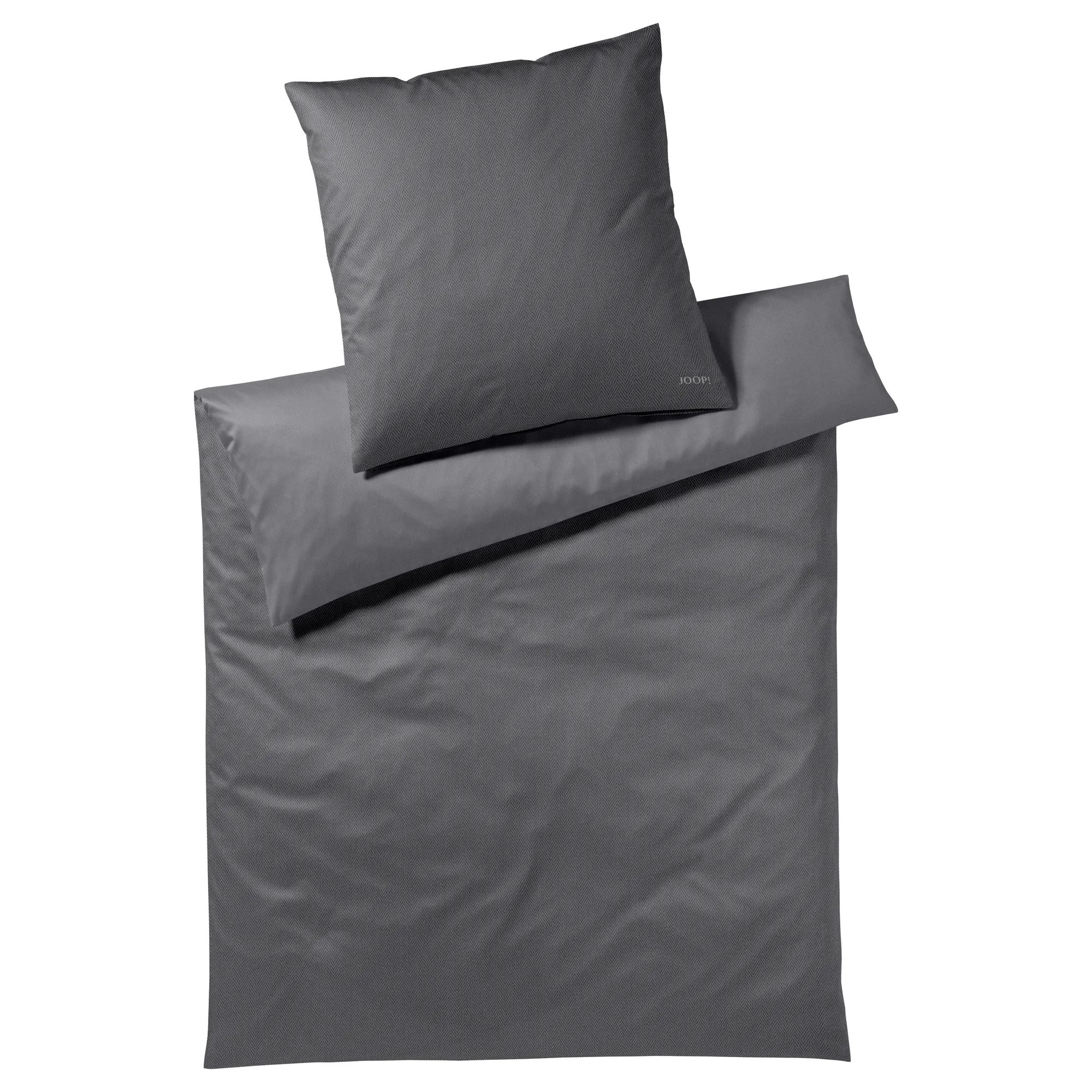 JOOP! Bettwäsche HERRINGBONE Satin Graphit