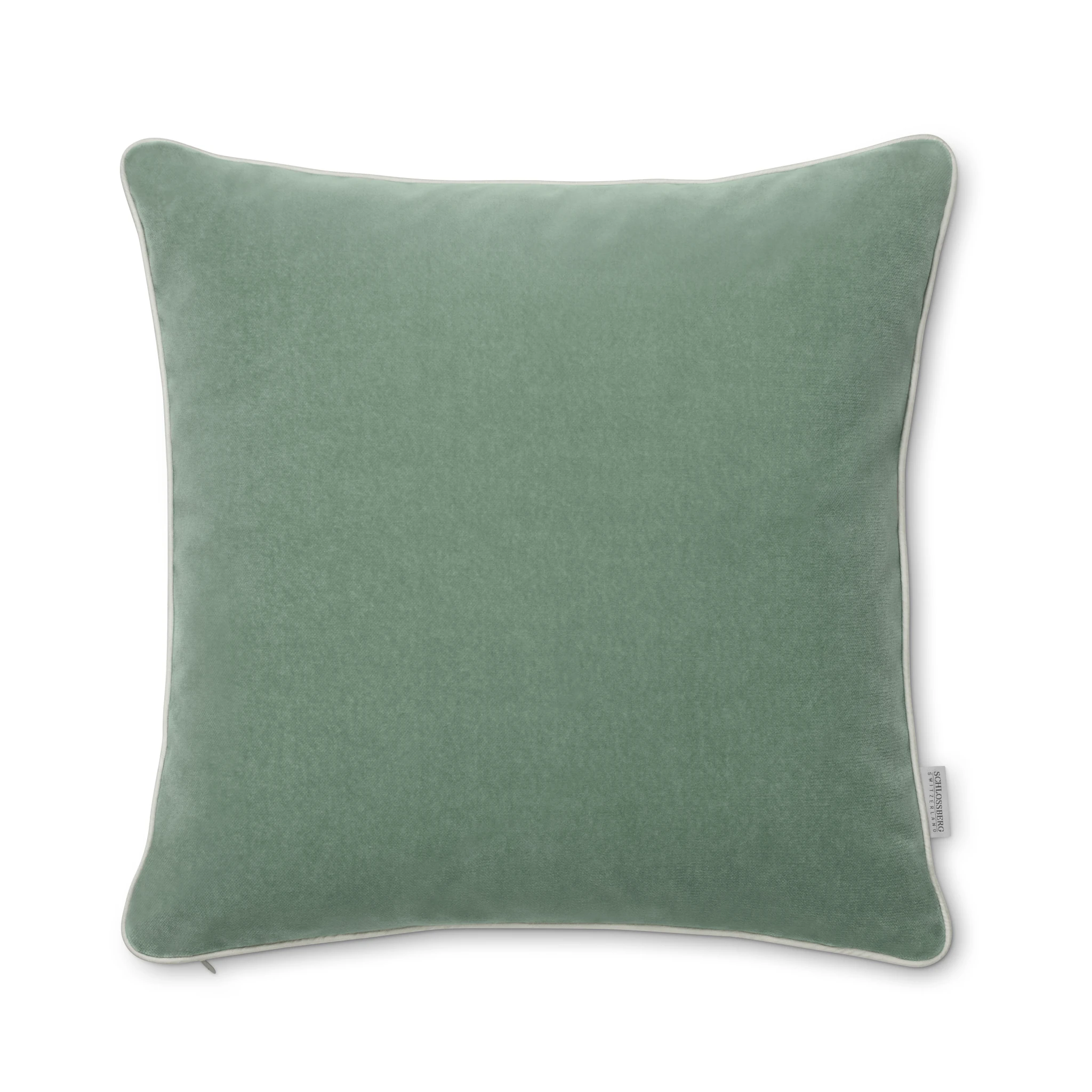 Schlossberg Dekokissen ELODIE Samt Sage Produktbild Schlossberg Dekokissen ELODIE Samt Sage