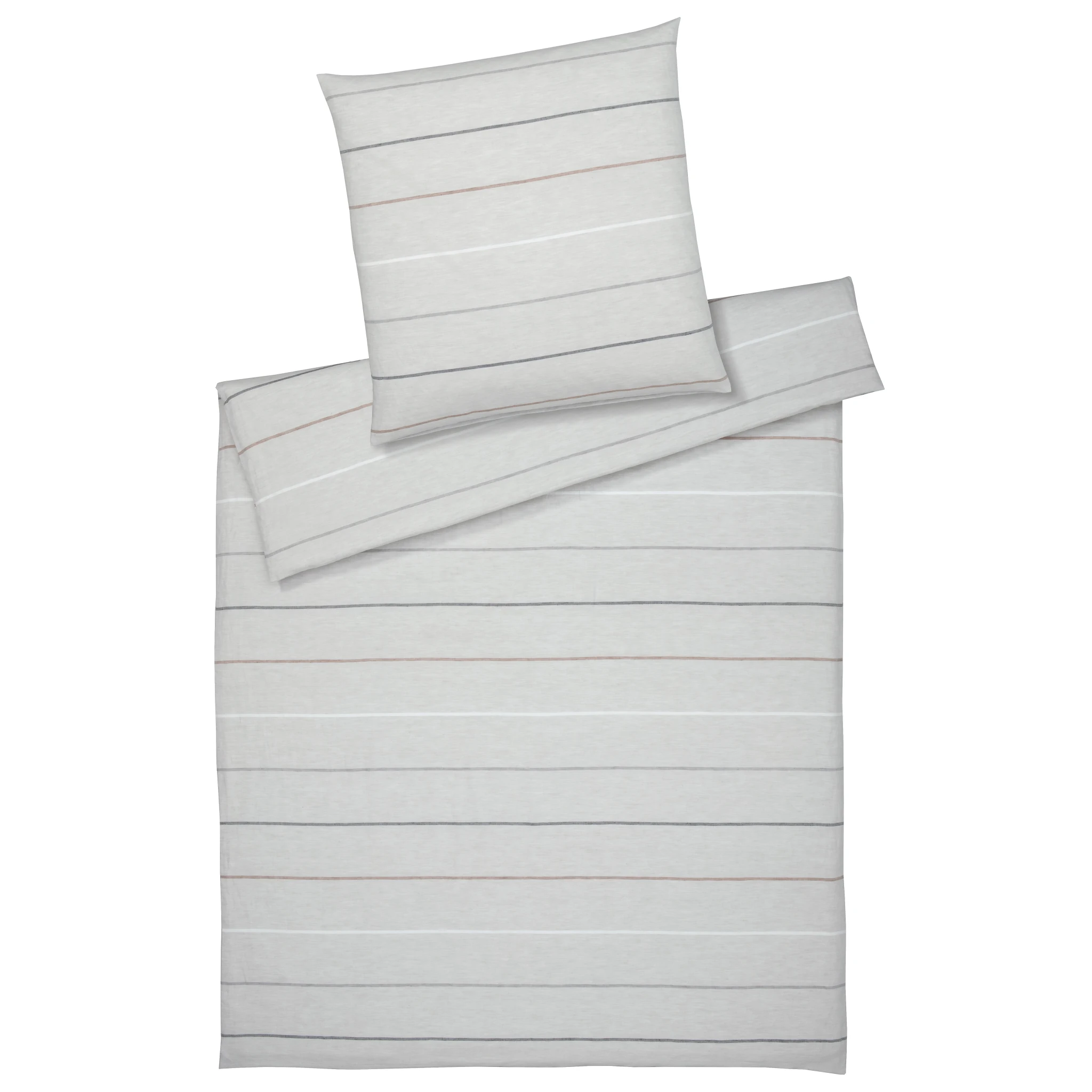 elegante Bettwäsche BALANCE Halbleinen Greige Produktbild elegante Bettwäsche BALANCE Halbleinen Greige