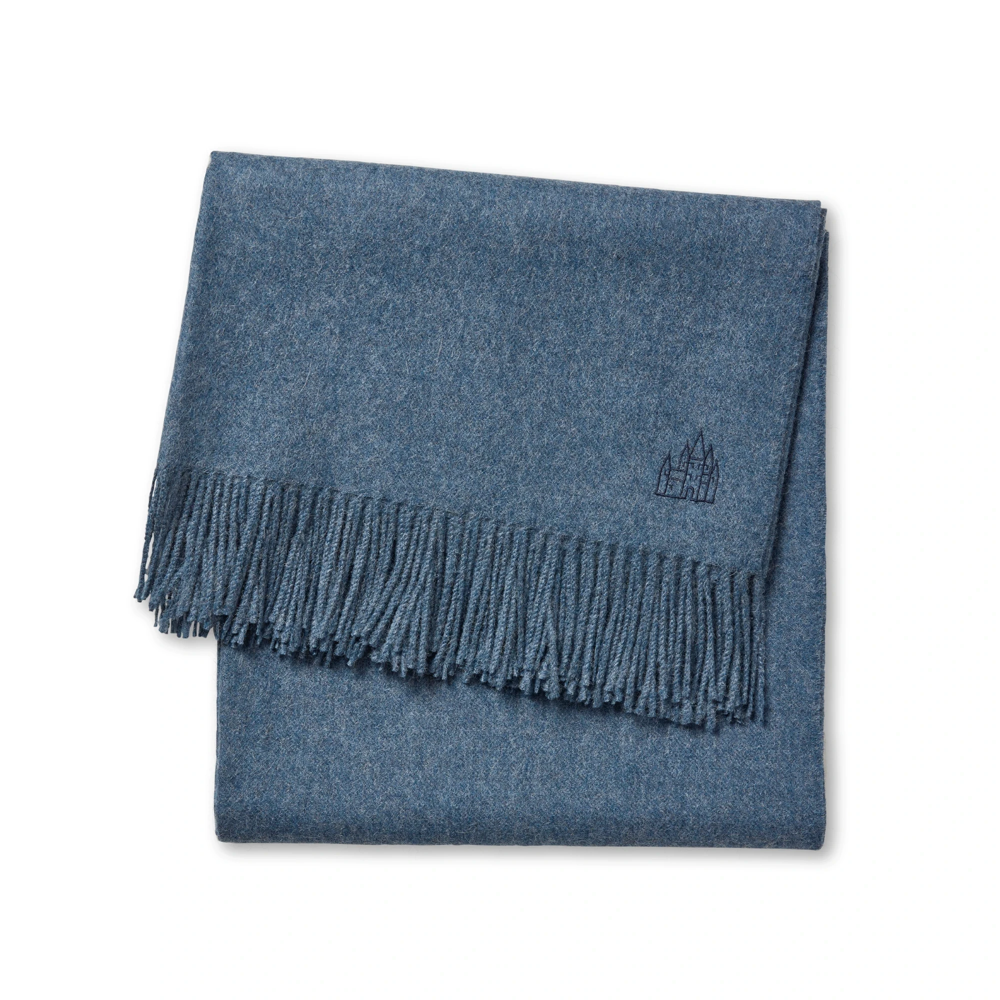 Schlossberg Plaid MILO Alpaka Blue