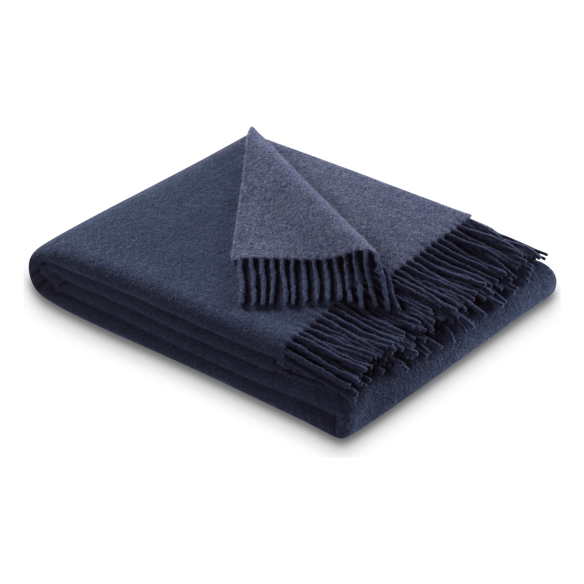 Biederlack Plaid KASCHMIR Navy-Denim