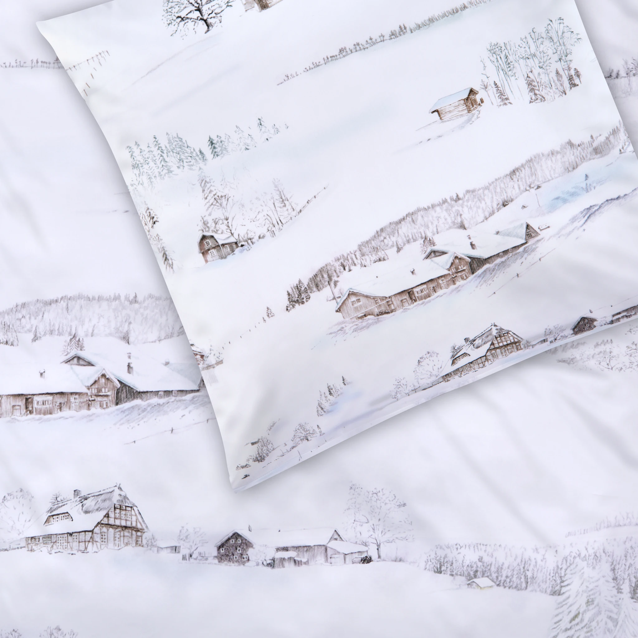 Christian Fischbacher Bettwäsche WHITE SEASON Satin Produktbild Christian Fischbacher Bettwäsche WHITE SEASON Satin