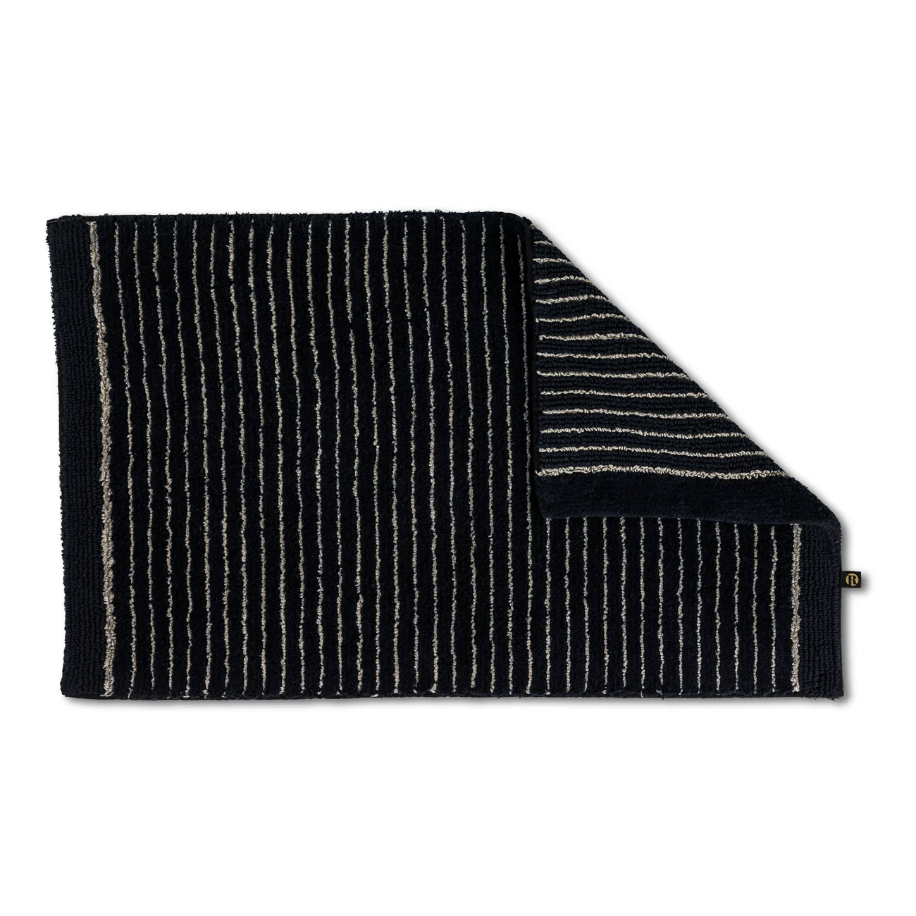 Rhomtuft Badteppich LIN Schwarz-Natur Produkt Rhomtuft Badteppich LIN Schwarz-Natur