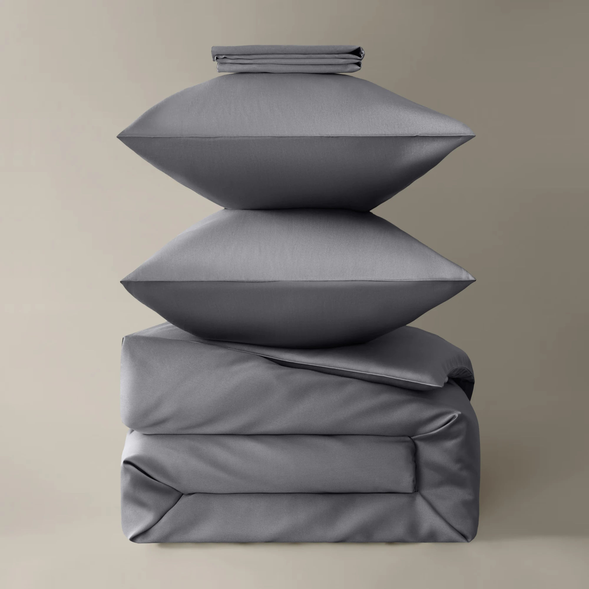 Royfort Bettwäsche SATIN Tiefgrau Produktbild Royfort Bettwäsche SATIN Tiefgrau