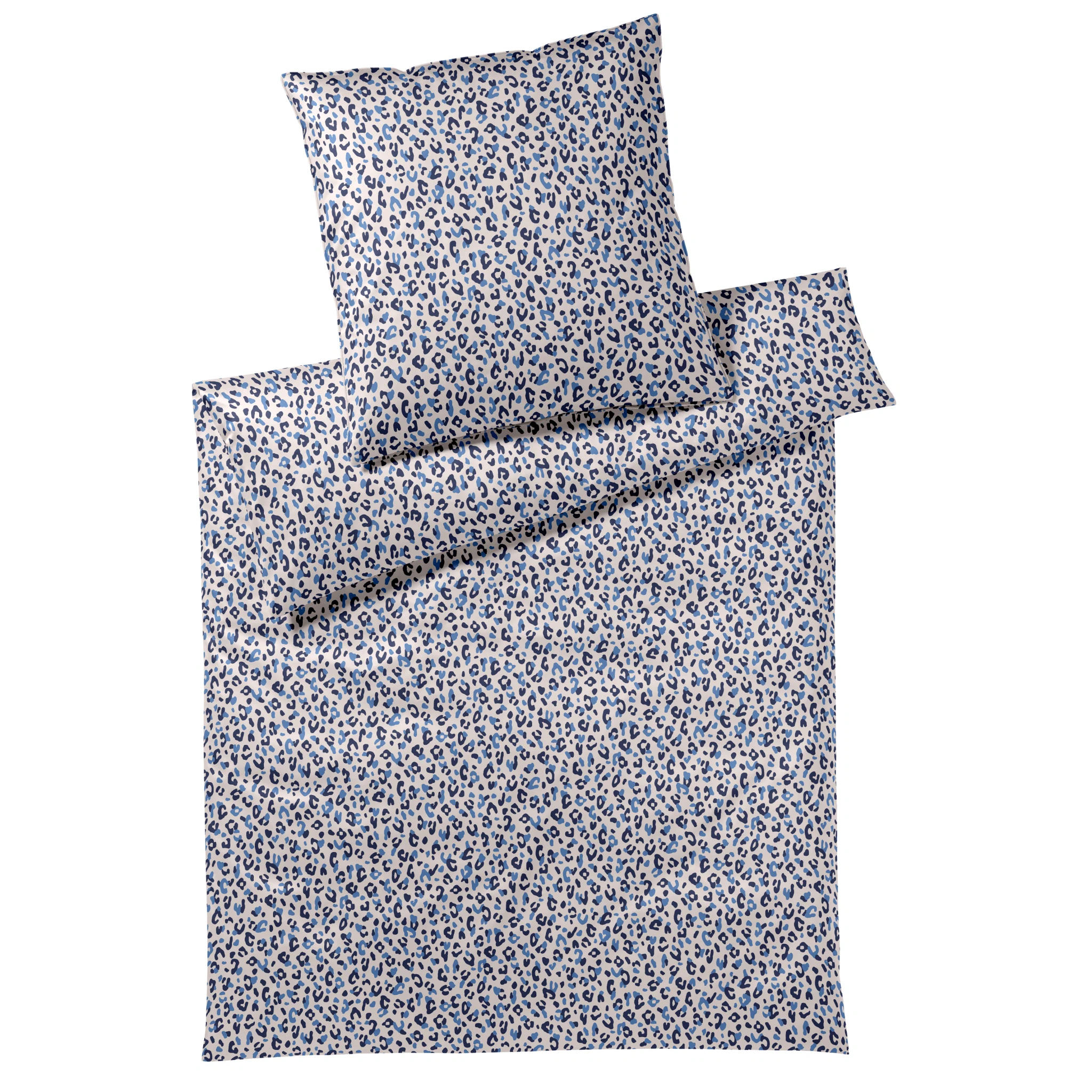 elegante Bettwäsche LEOLOOK Satin Kobaltblau