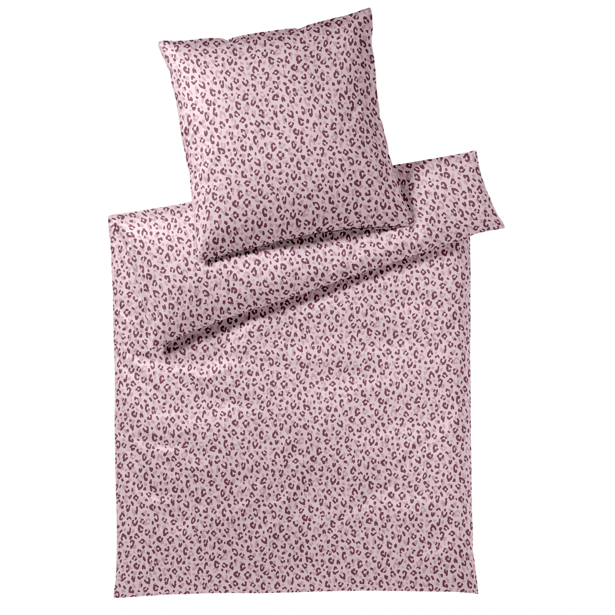 elegante Bettwäsche LEOLOOK Satin Rose-Bordeaux