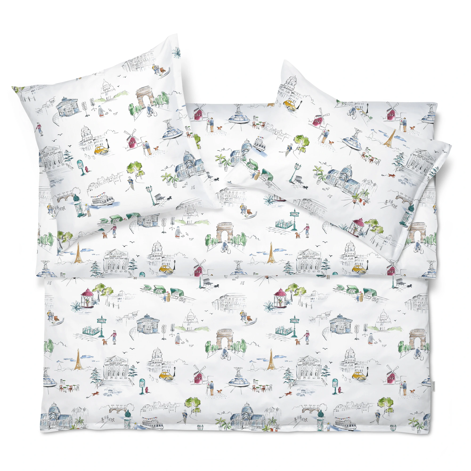 schlossberg bettwaesche paris mon amour satin blanc freisteller produktbild schlossberg bettwaesche paris mon amour satin blanc freisteller