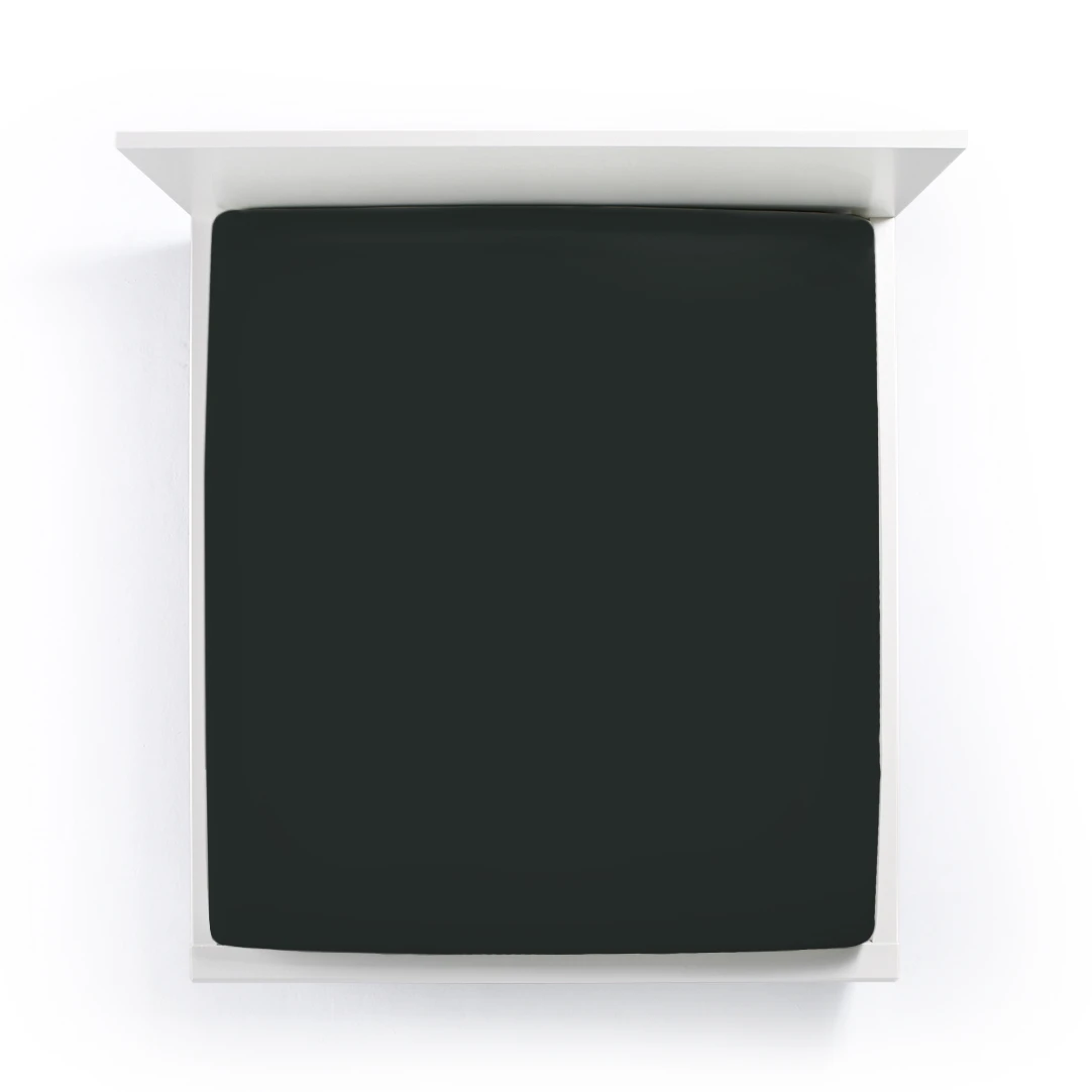 Formesse Spannbettlaken BELLA DONNA Jersey Schwarz Produktbild Formesse Spannbettlaken BELLA DONNA Jersey Schwarz