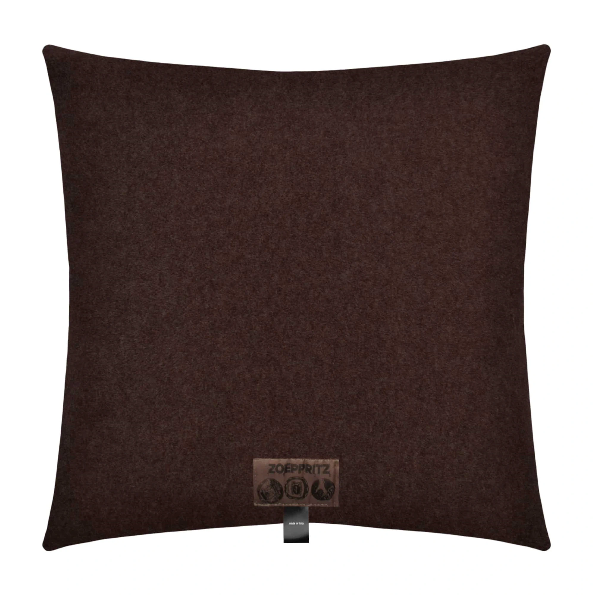 Zoeppritz Decorative Cushion SOFT-FLEECE Dark Brown