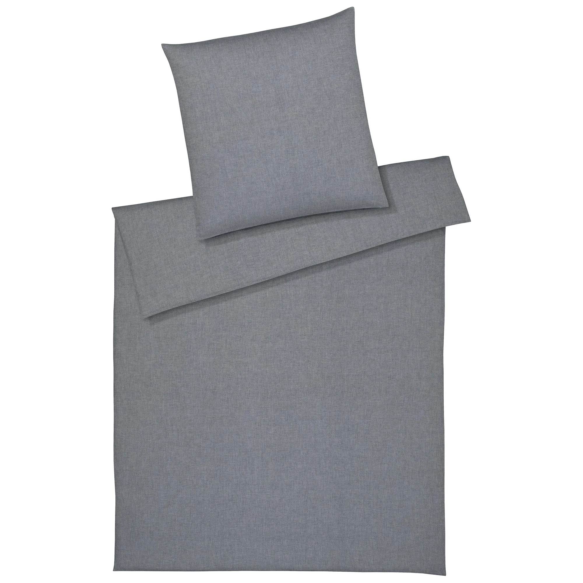 elegante Bettwäsche MONO Flanell Grau Produkt elegante Bettwäsche MONO Flanell Grau