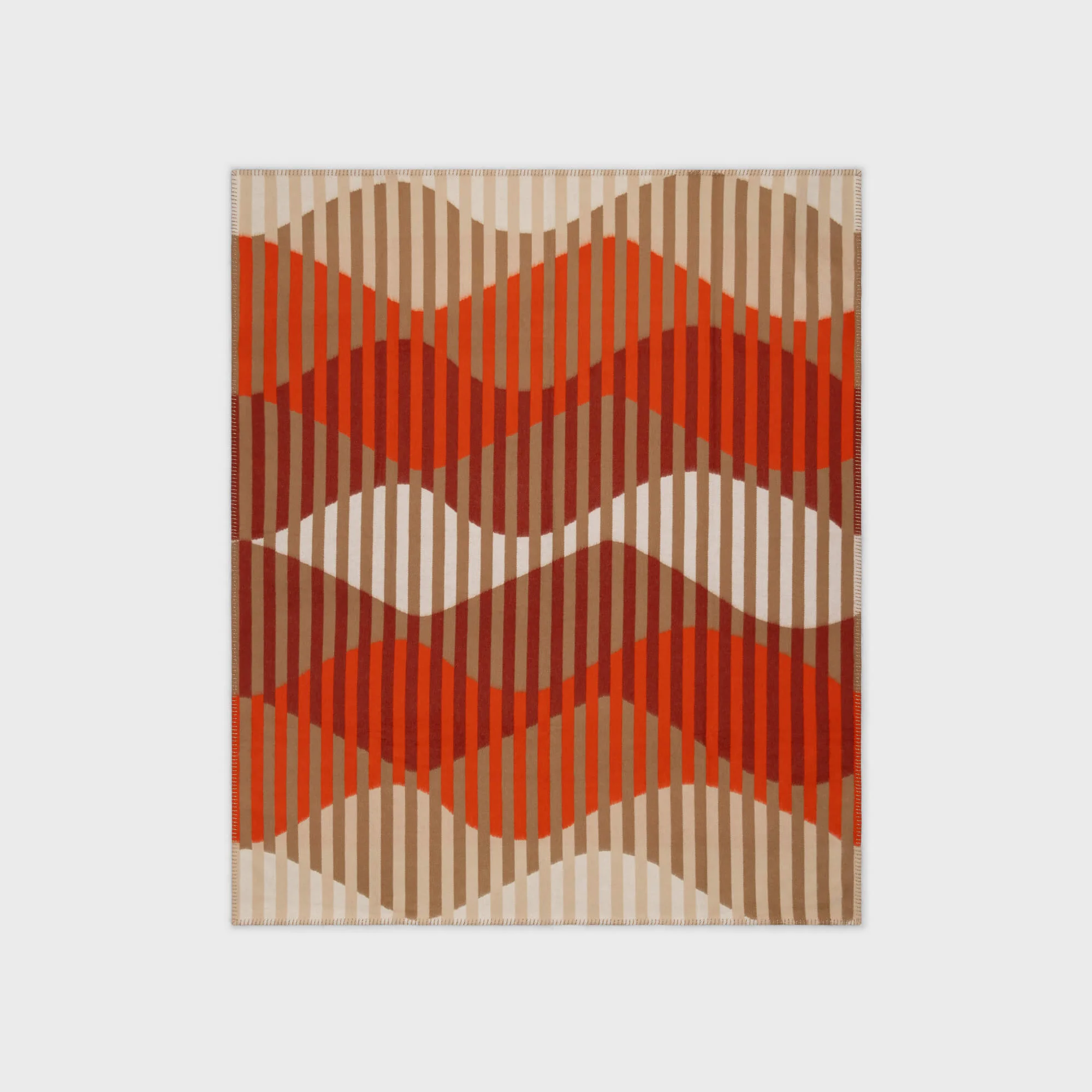 Begg & Co Plaid APPLEBY RIPPLE Alpaka Orange Rust