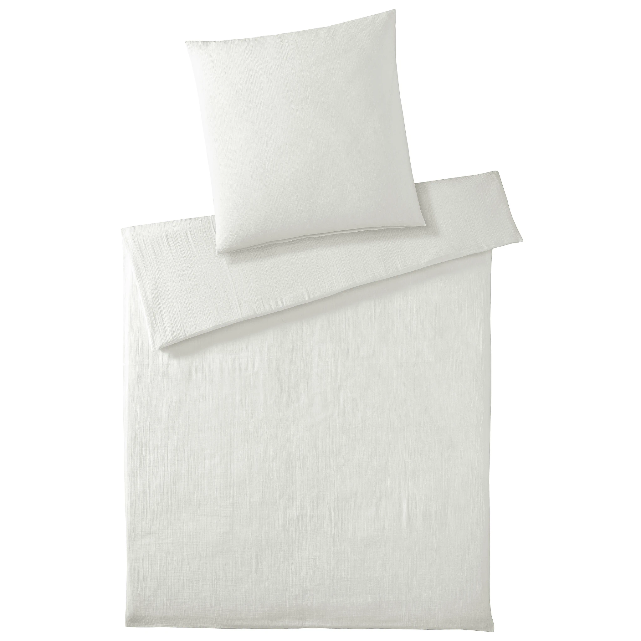 elegante Bettwäsche SMOOTH Musselin Offwhite Produktbild elegante Bettwäsche SMOOTH Musselin Offwhite
