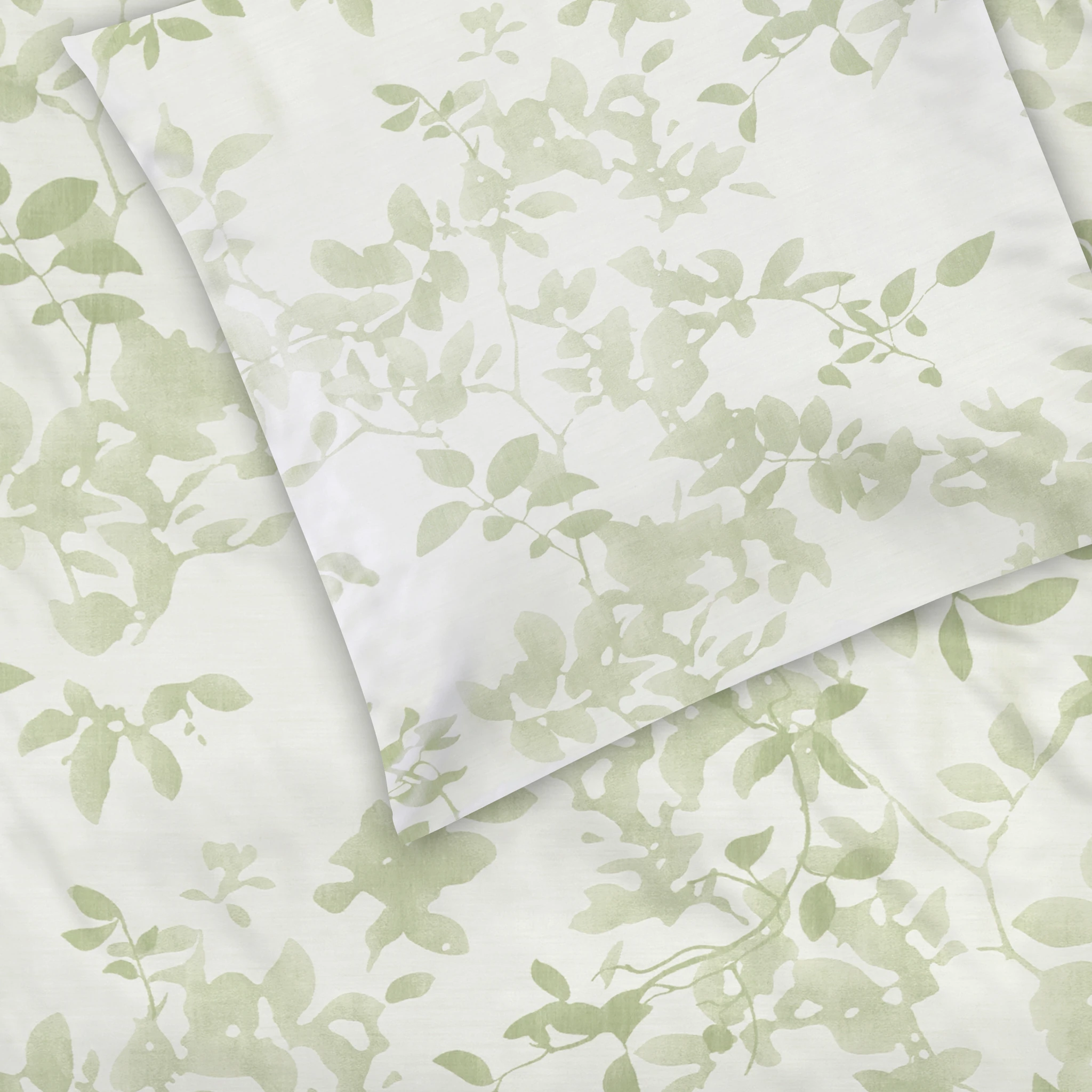 Christian Fischbacher Bettwäsche LEAVES Jacquard Graugrün Produktbild Christian Fischbacher Bettwäsche LEAVES Jacquard Graugrün