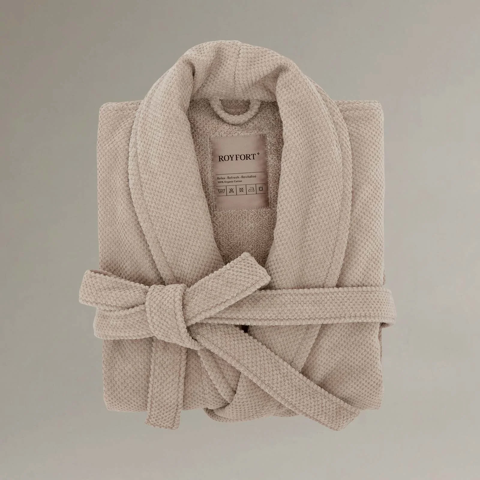 Royfort Bathrobe Taupe product picture Royfort Bathrobe Taupe