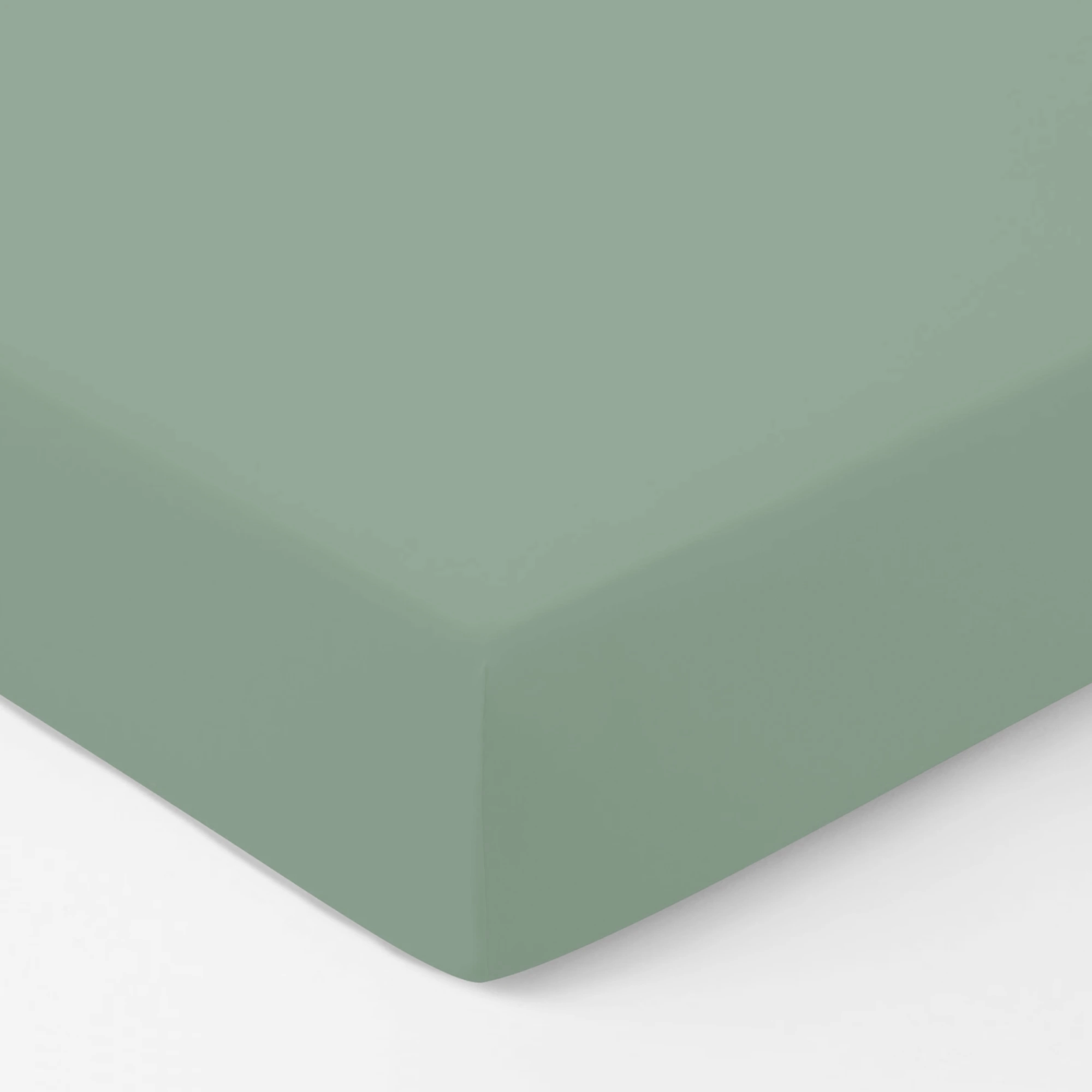 Graser Spannbettlaken SATIN UNI Salbei