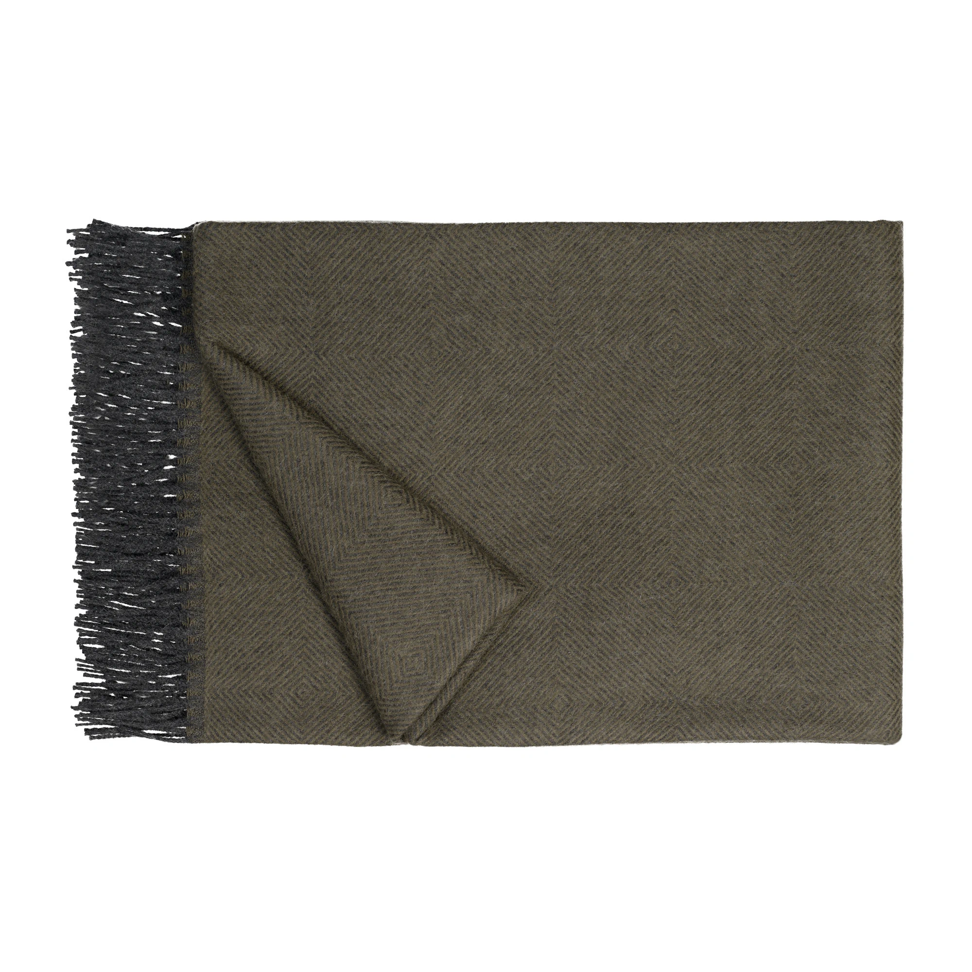 Fischbacher 1819 Kuscheldecke NOBLE Alpaka Antique Green