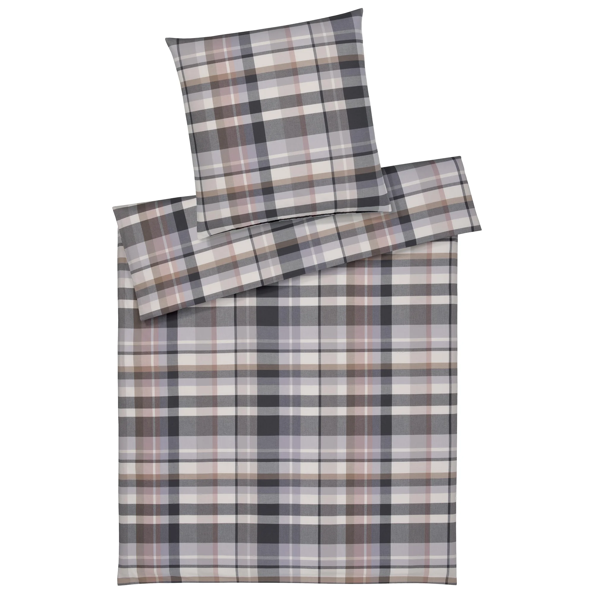 elegante Bettwäsche DARCY Flanell Kiesel Produkt elegante Bettwäsche DARCY Flanell Kiesel