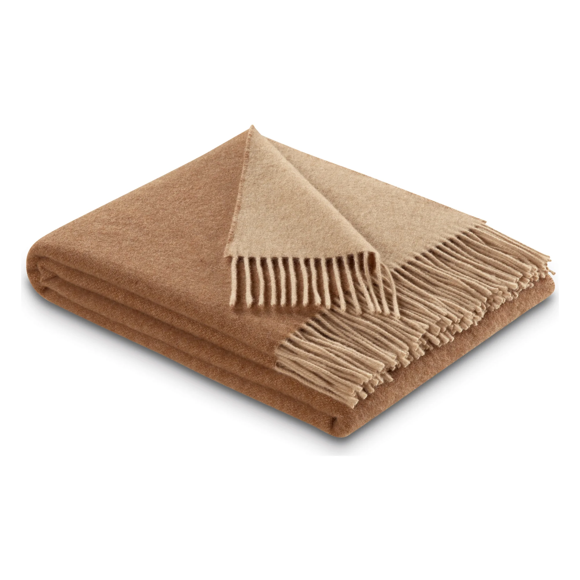 Biederlack Plaid KASCHMIR Camel-Beige