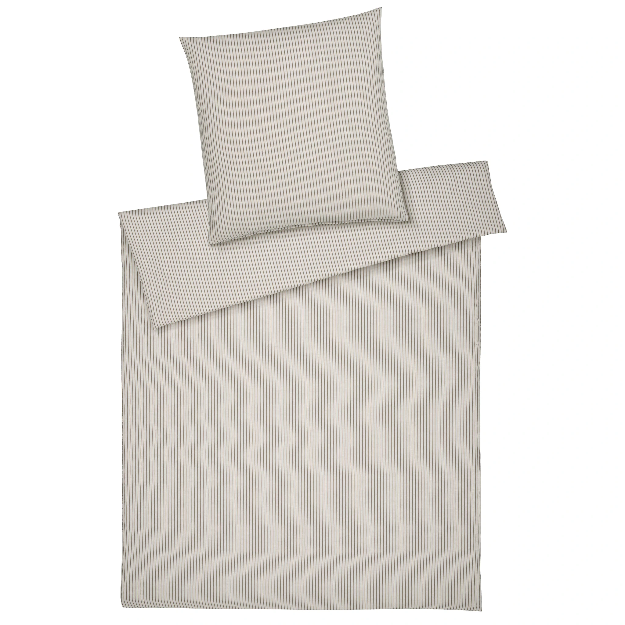 elegante Bettwäsche COZY Halbleinen Natur