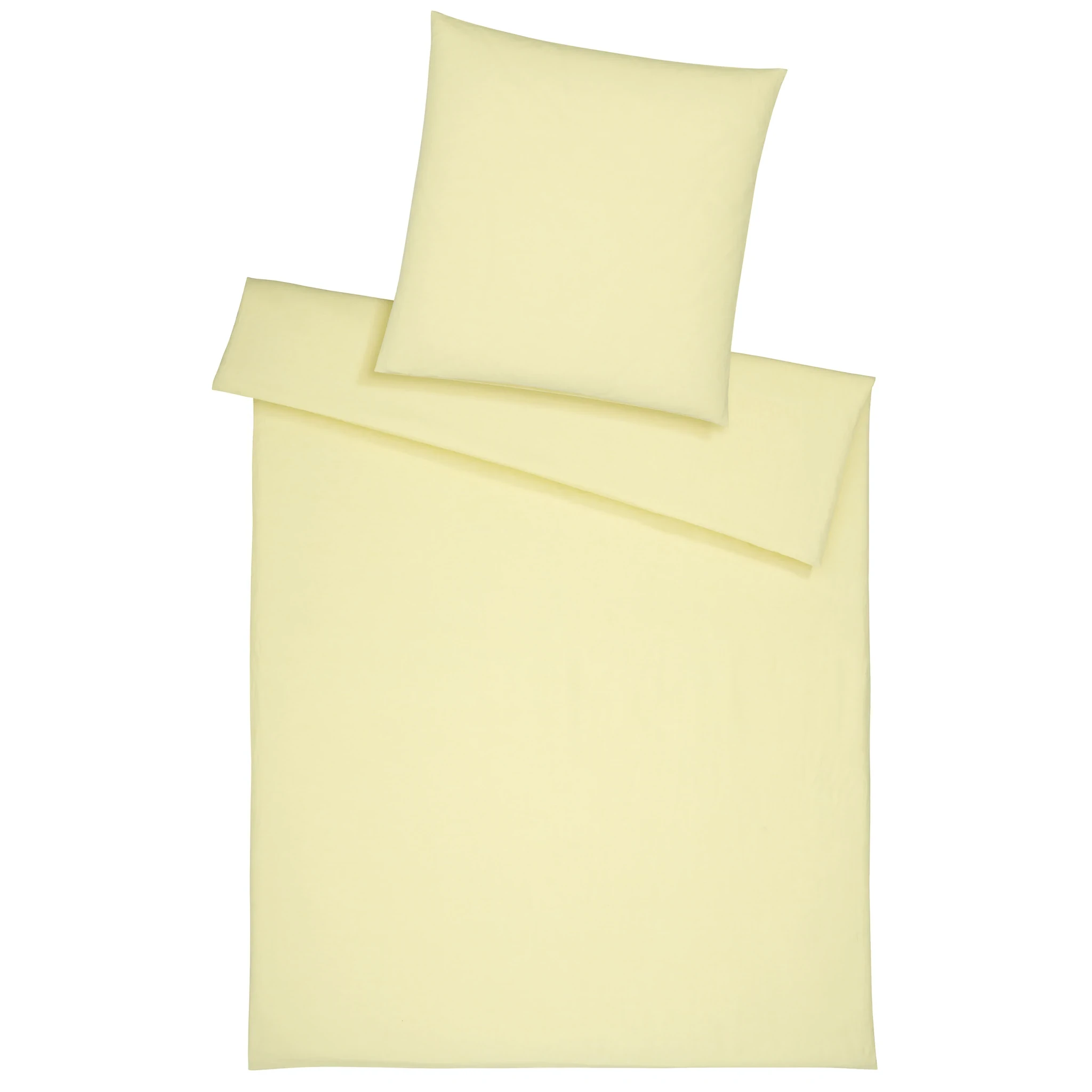 elegante Kinderbettwäsche BREEZEE Halbleinen Buttergelb Produktbild elegante Kinderbettwäsche BREEZEE Halbleinen Buttergelb