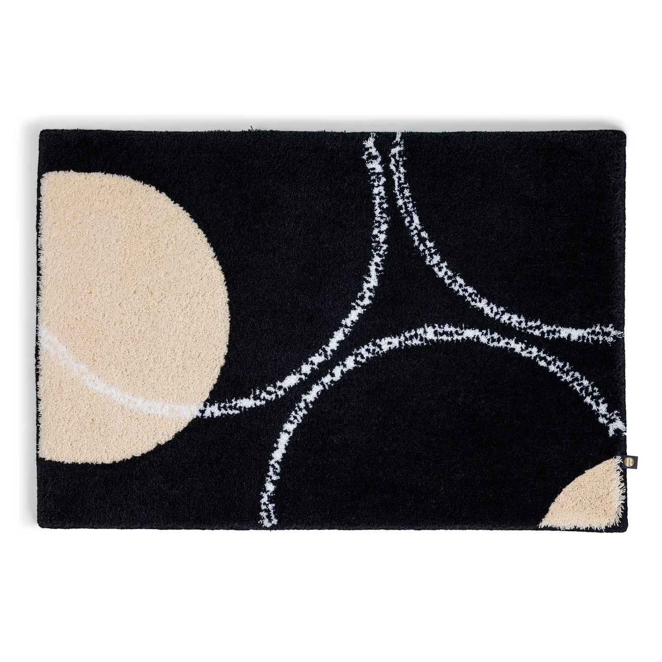 Rhomtuft Badteppich LUNA Schwarz-Beige Produkt Rhomtuft Badteppich LUNA Schwarz-Beige