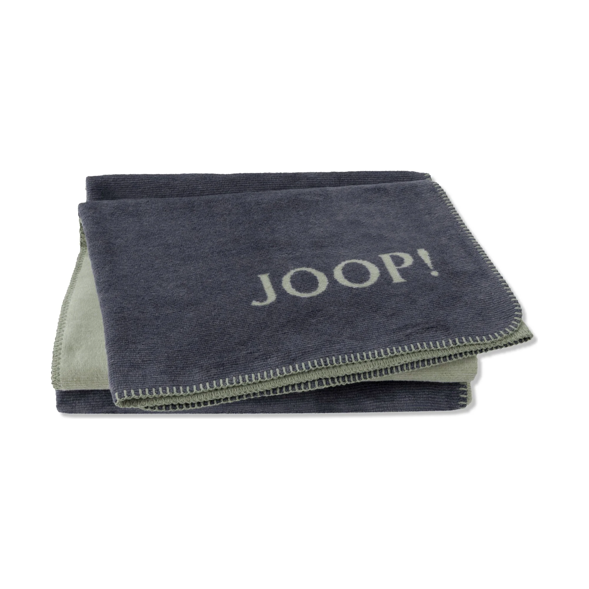 JOOP! Throw MELANGE DOUBLEFACE Navy-Olive