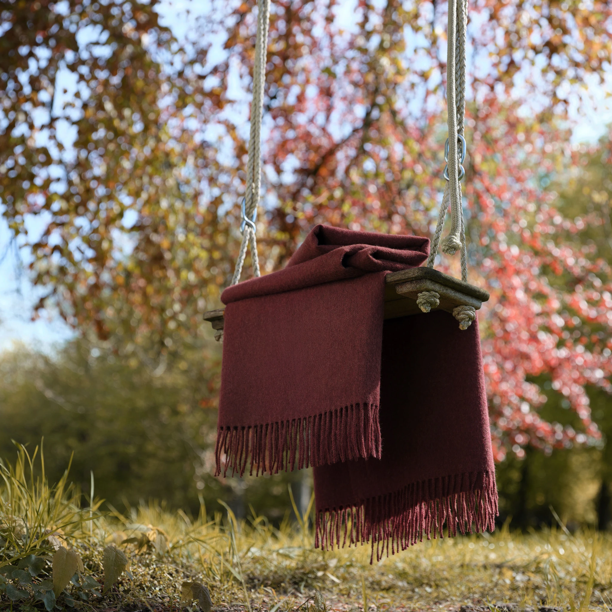 Schlossberg Throw MILO Alpaca Burgundy product picture 5 Schlossberg Throw MILO Alpaca Burgundy 5