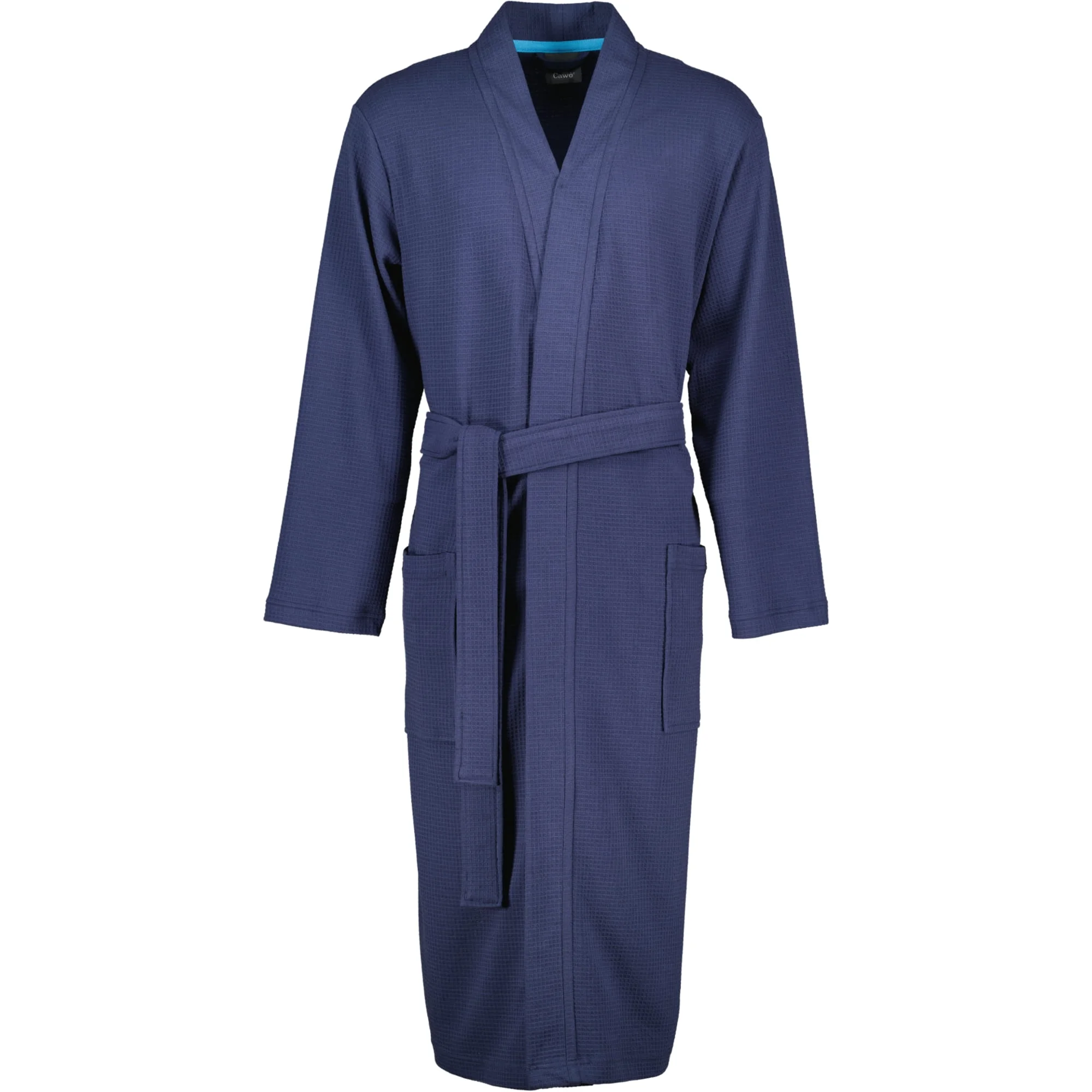 Cawö Bademantel Herren Kimono PIQUÉ 816 Marine Produkt Cawö Bademantel Herren Kimono PIQUÉ 816 Marine