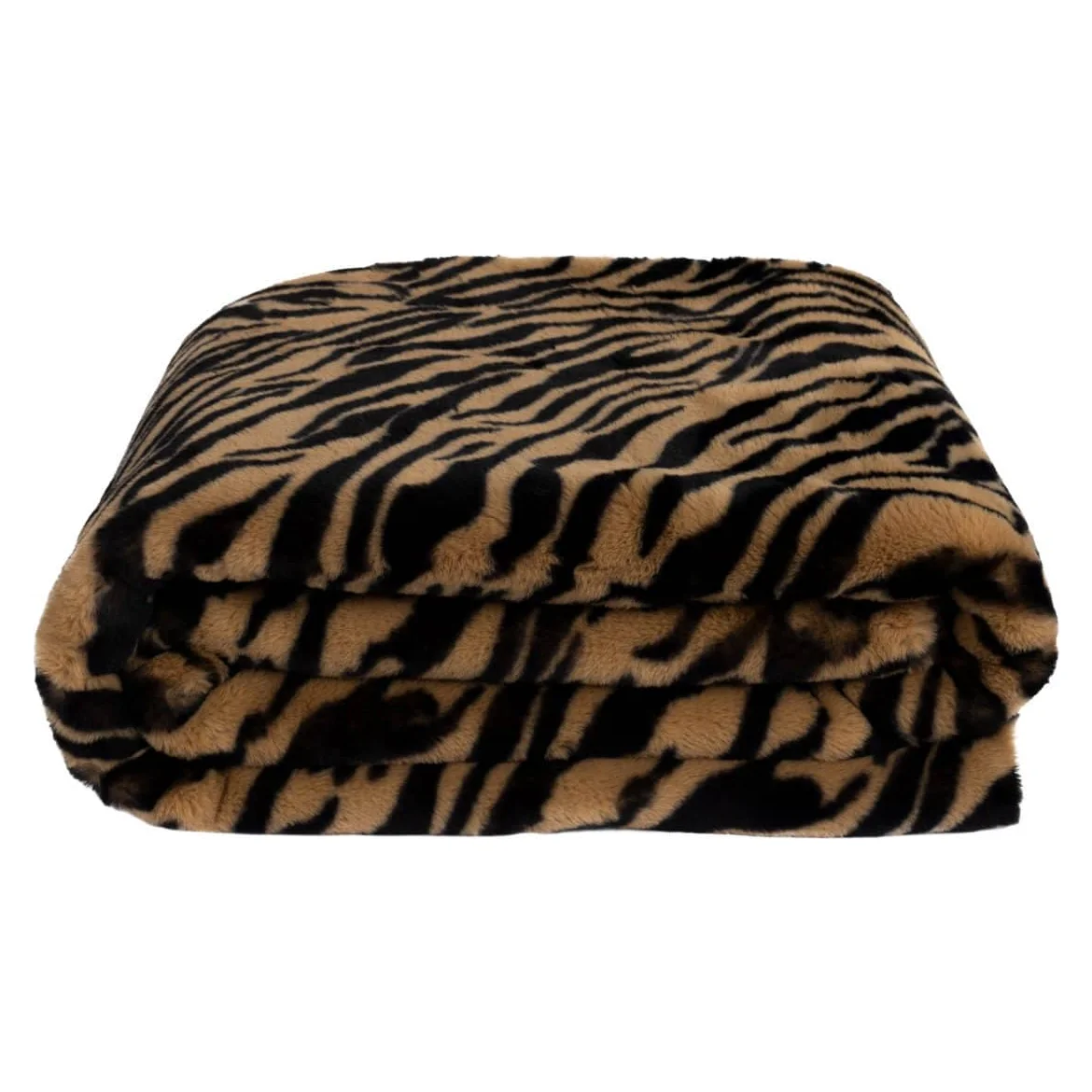 Zoeppritz Kuscheldecke REBORN TIGER Kunstfell Caramel