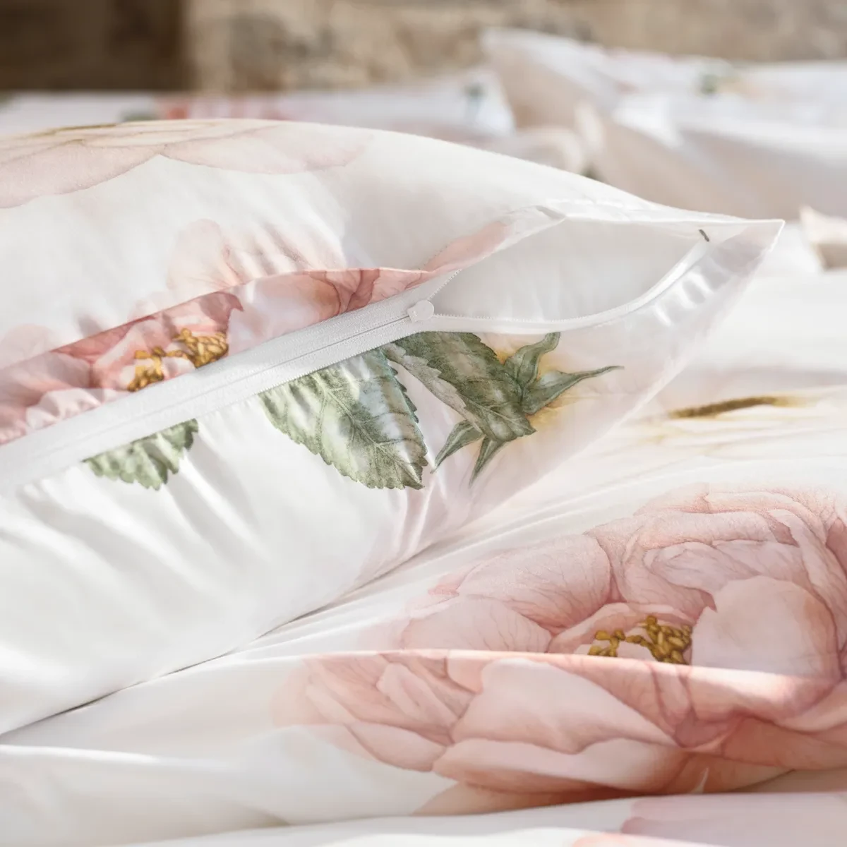 Schlossberg Bettwäsche ROSE Satin Noblesse Blanc Produkt 2 Schlossberg Bettwäsche ROSE Satin Noblesse Blanc 2