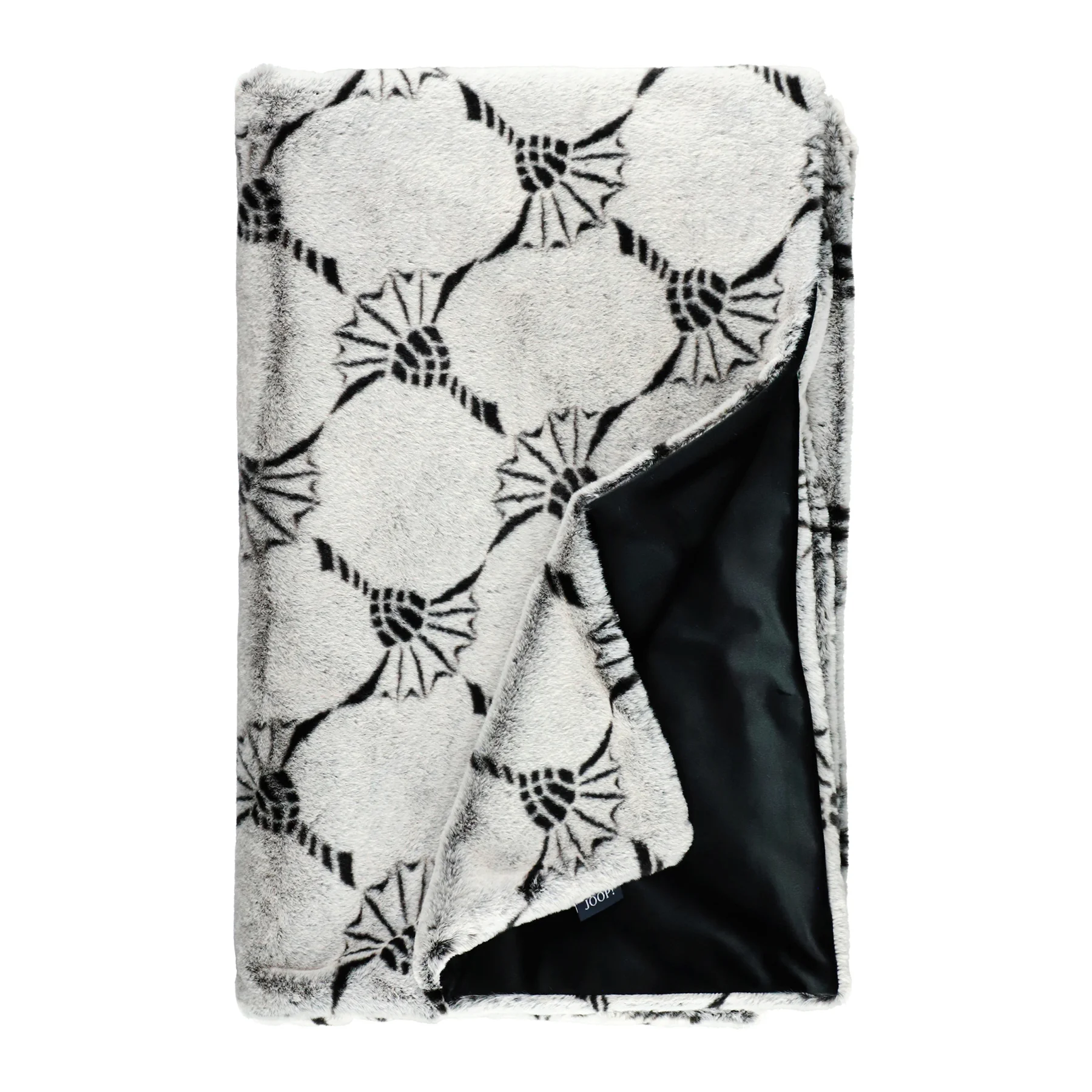 JOOP! Plaid CALM CORNFLOWER Schwarz Produktbild JOOP! Plaid CALM CORNFLOWER Schwarz