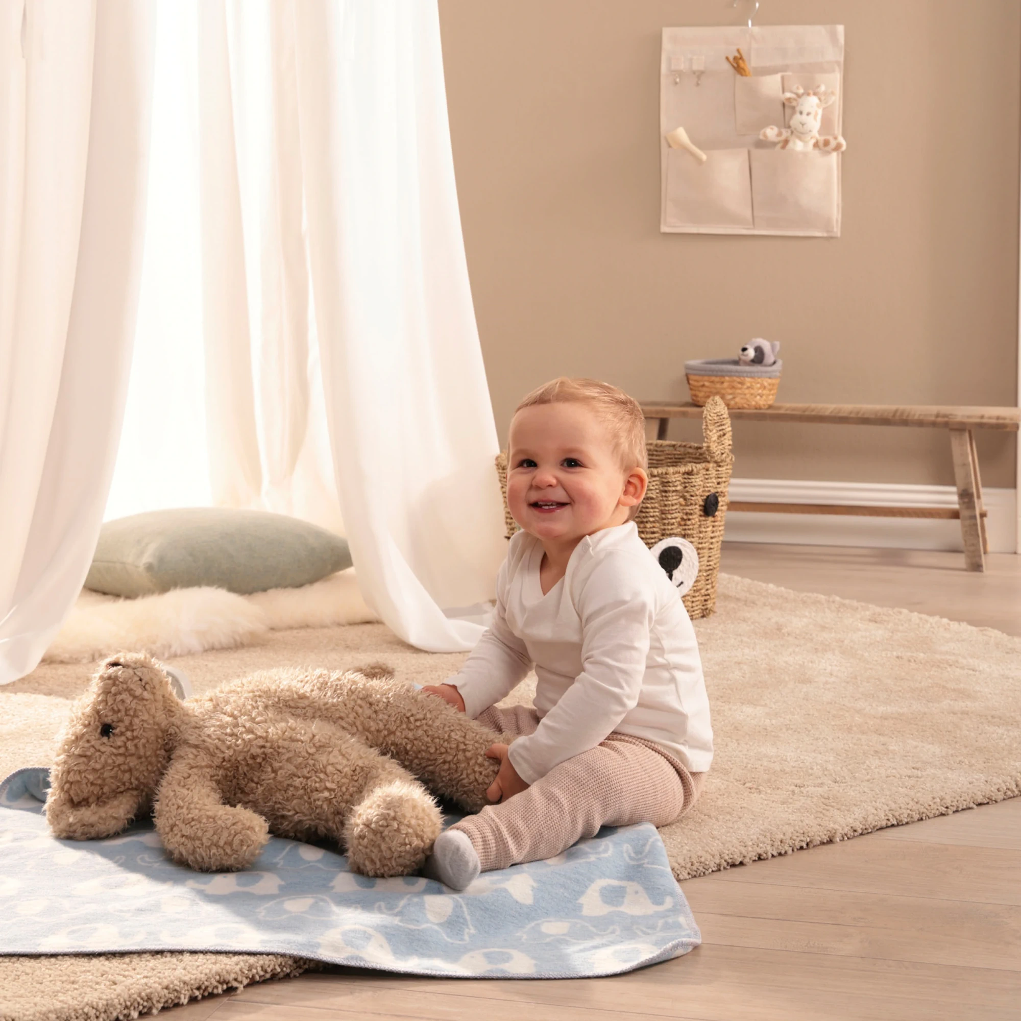 Biederlack Kinder Kuscheldecke LOVELY ELEPHANTS 2