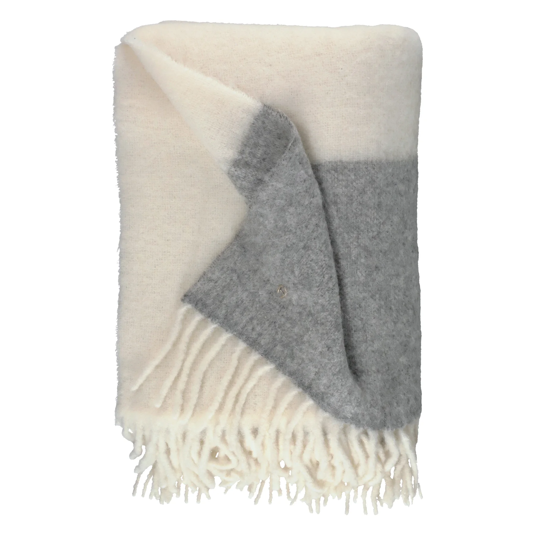 Aigner Plaid MOTION Alpaka Offwhite-Grau