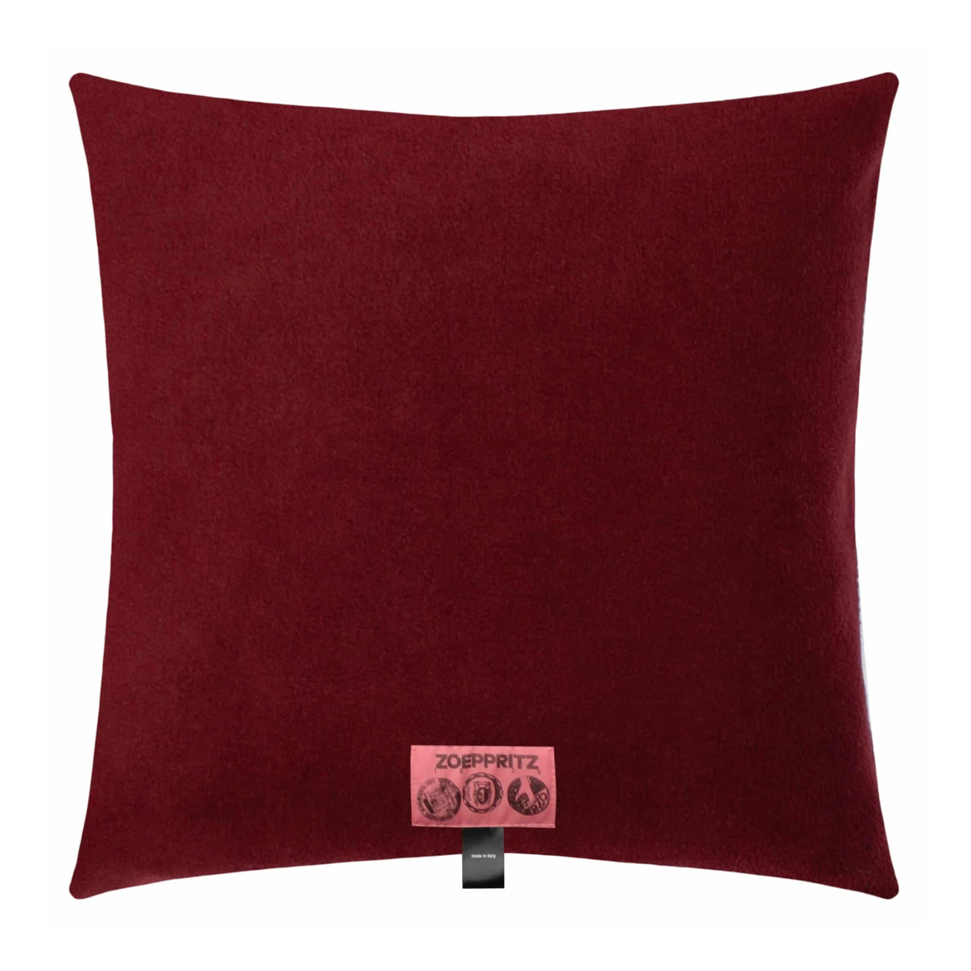 Zoeppritz Dekokissen SOFT-FLEECE Weinrot