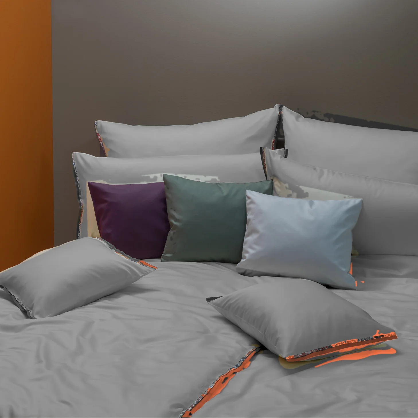 Graser Bettwäsche AVOLA Feinsatin Platin-Bronze