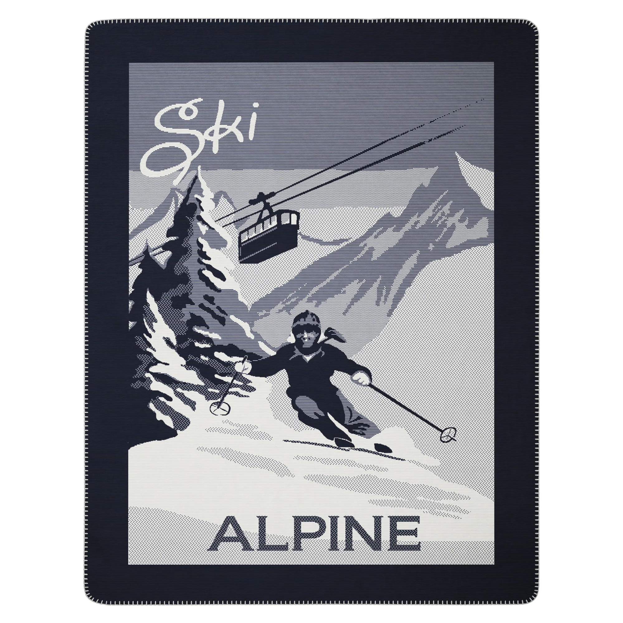 Biederlack Plaid ALPINE SKI