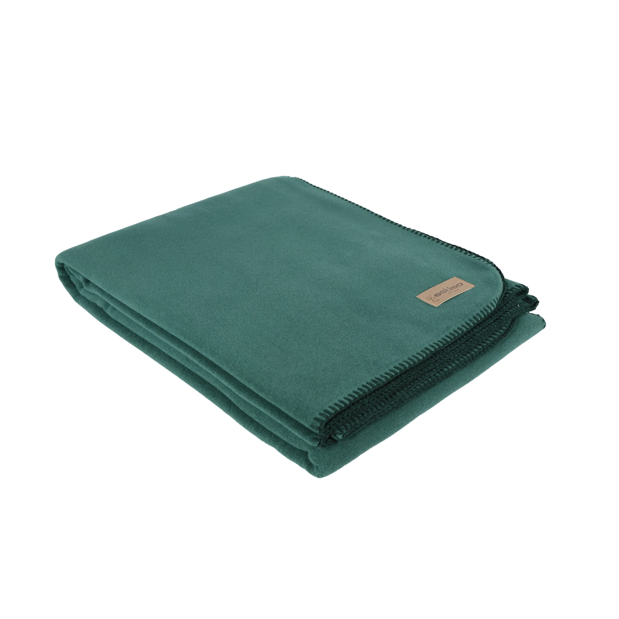 Eskimo Kuscheldecke EDEL VELOURS Dunkelgrün Produktbild Eskimo Kuscheldecke EDEL VELOURS Dunkelgrün