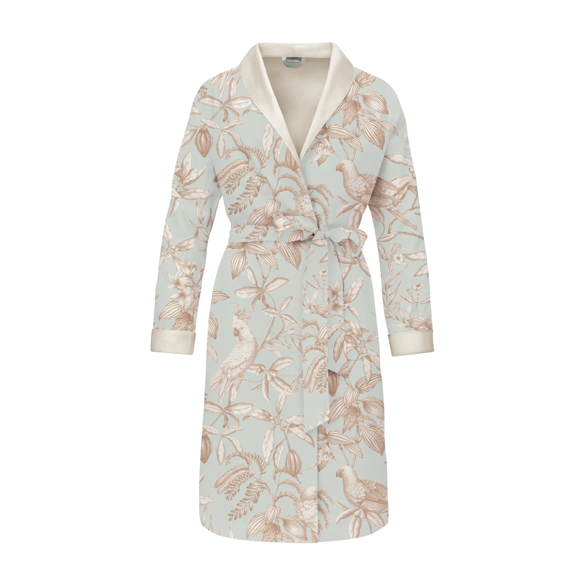 Schlossberg Bademantel CALYPSO Satin Noblesse Vert