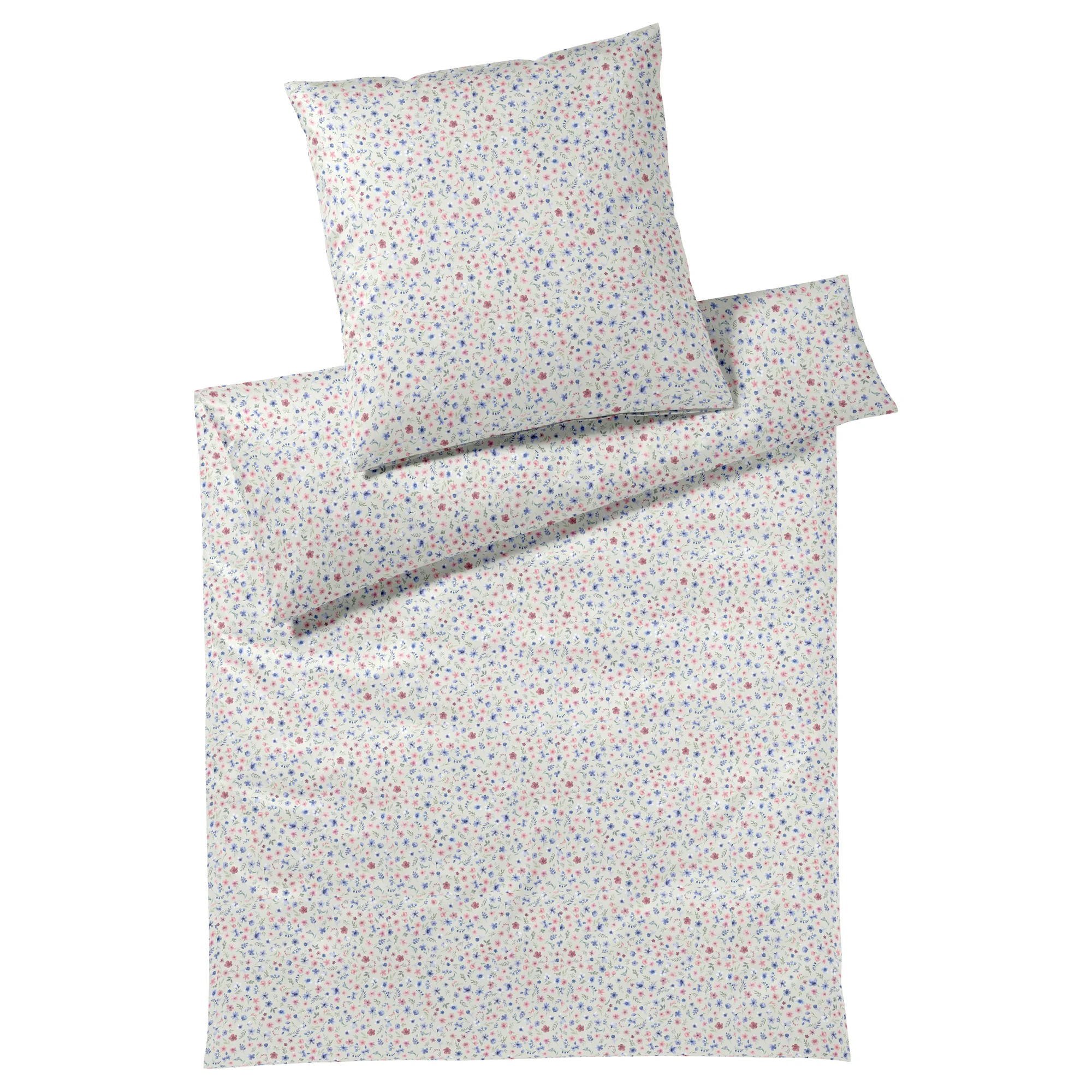elegante Bettwäsche HOLLY Flanell Hellgrün