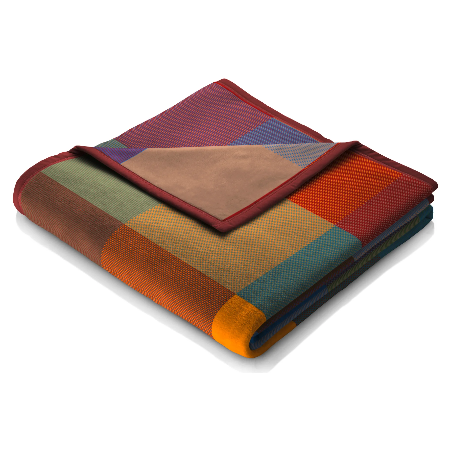 Biederlack Plaid COLOUR WOVEN Colour-Mix